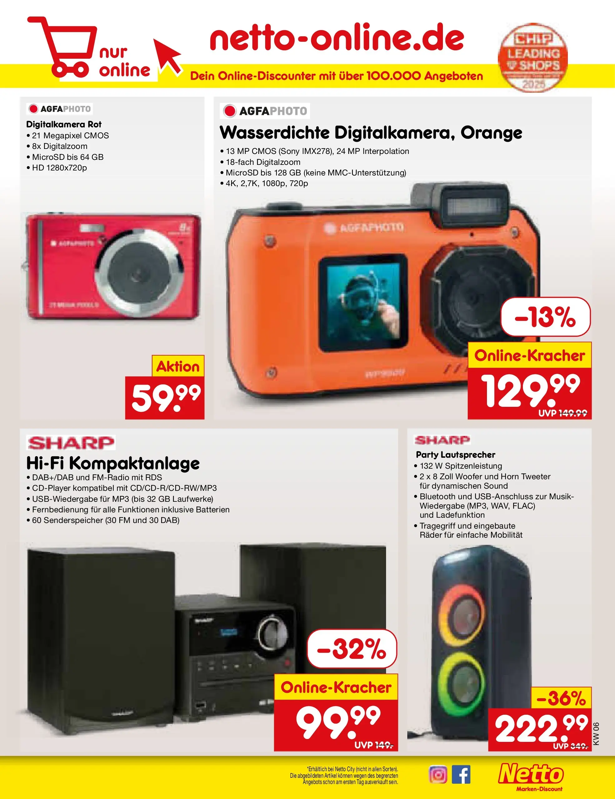 Netto Marken-Discount prospekt Thierhaupten	 (ab 01.02.2026) » Angebote | Seite: 31 | Produkte: Hifi, Sony, Lautsprecher, Batterien