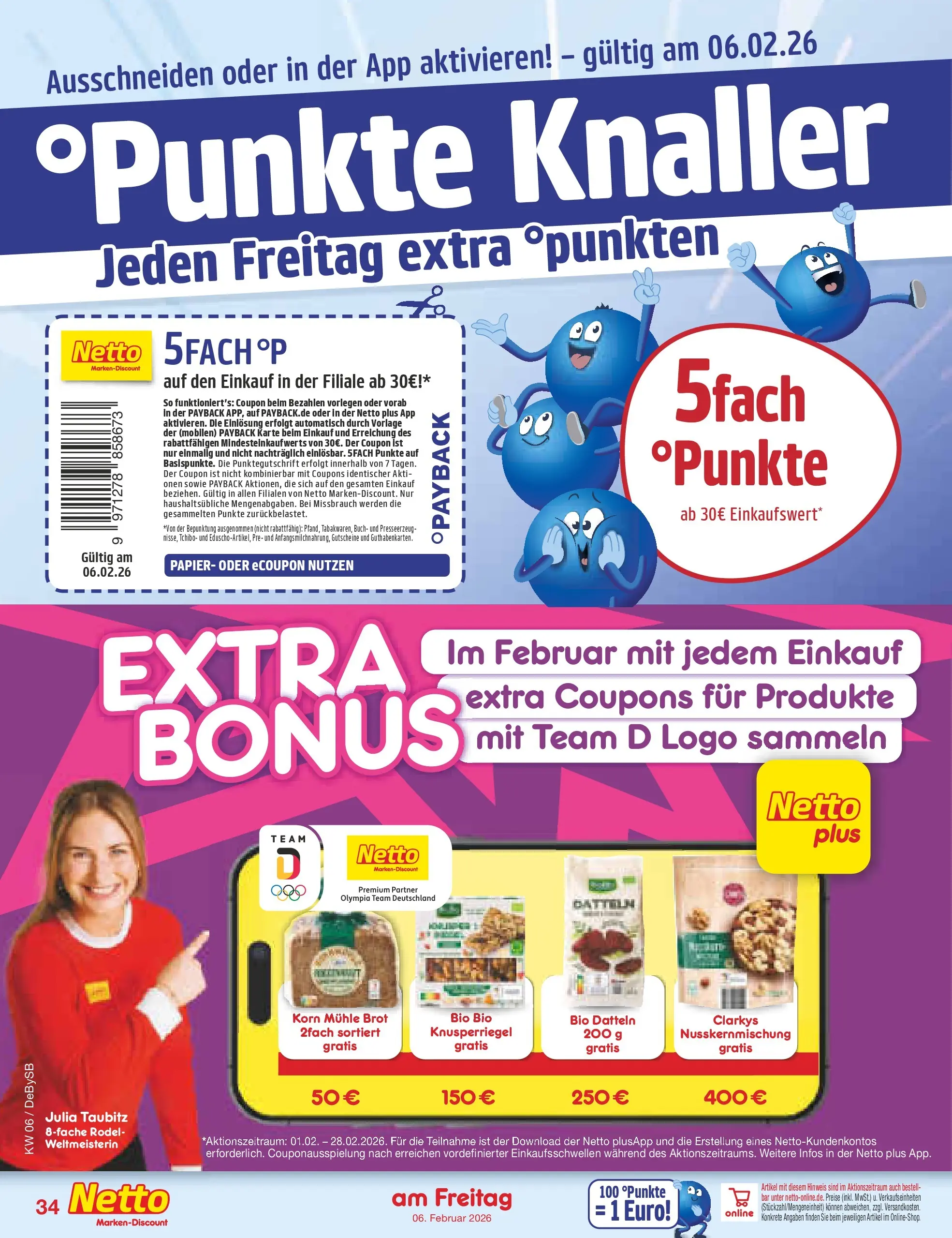 Netto Marken-Discount prospekt Thierhaupten	 (ab 01.02.2026) » Angebote | Seite: 42 | Produkte: Mühle, Brot