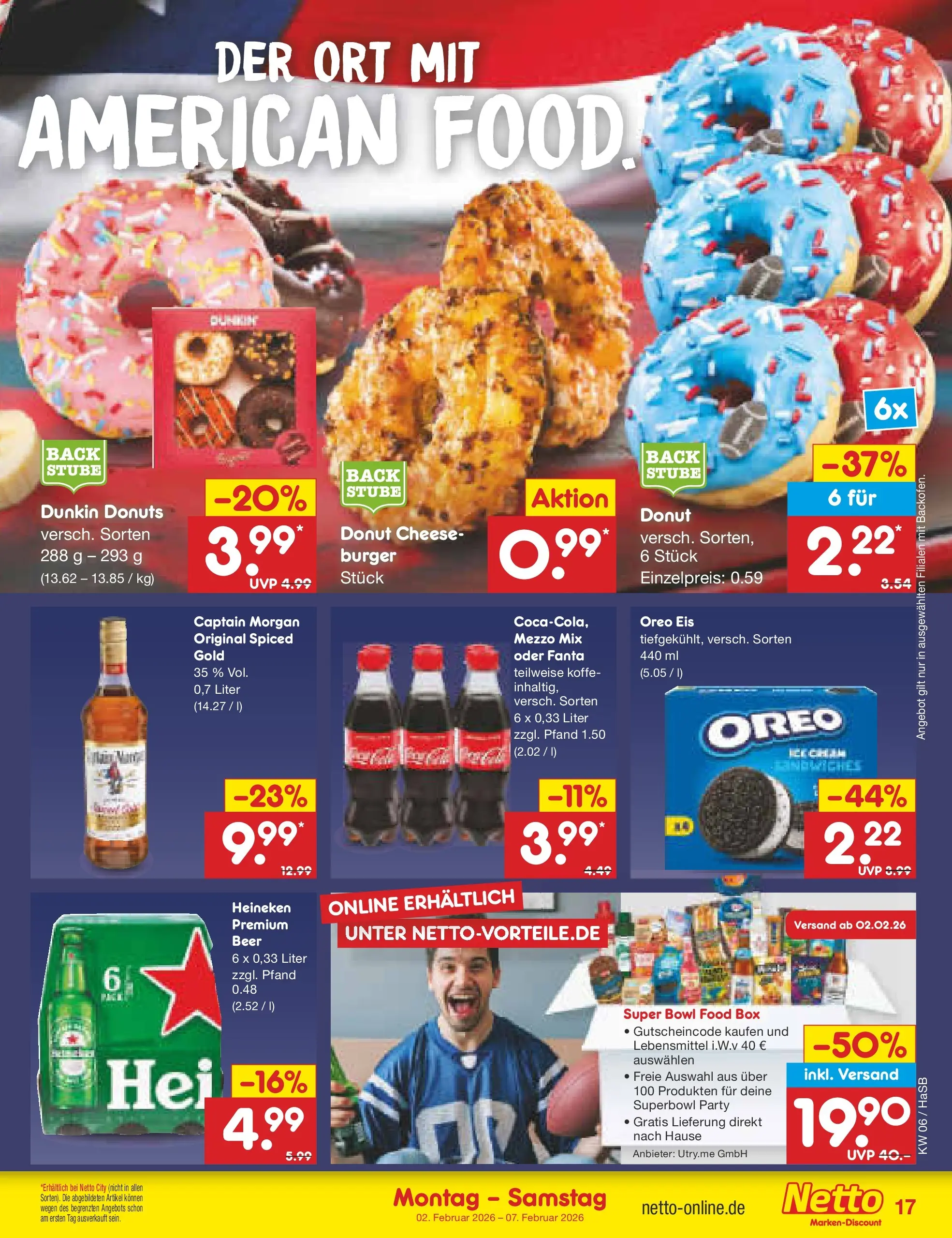 Netto Marken-Discount prospekt Wuppertal	 (ab 01.02.2026) » Angebote | Seite: 17 | Produkte: Mezzo mix, Fanta, Heineken, Eis
