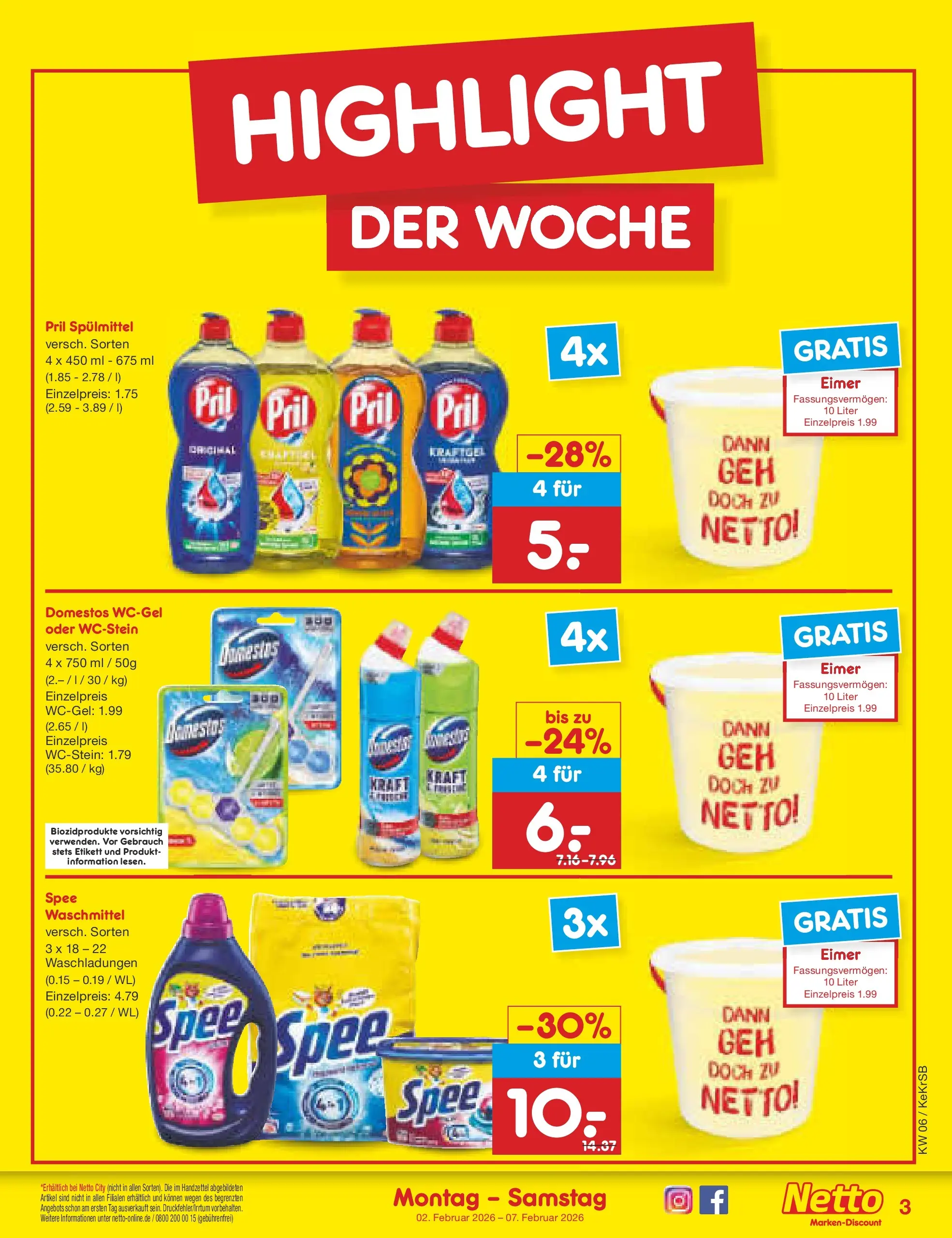 Netto Marken-Discount prospekt Jüchen	 (ab 02.02.2026) » Angebote | Seite: 3