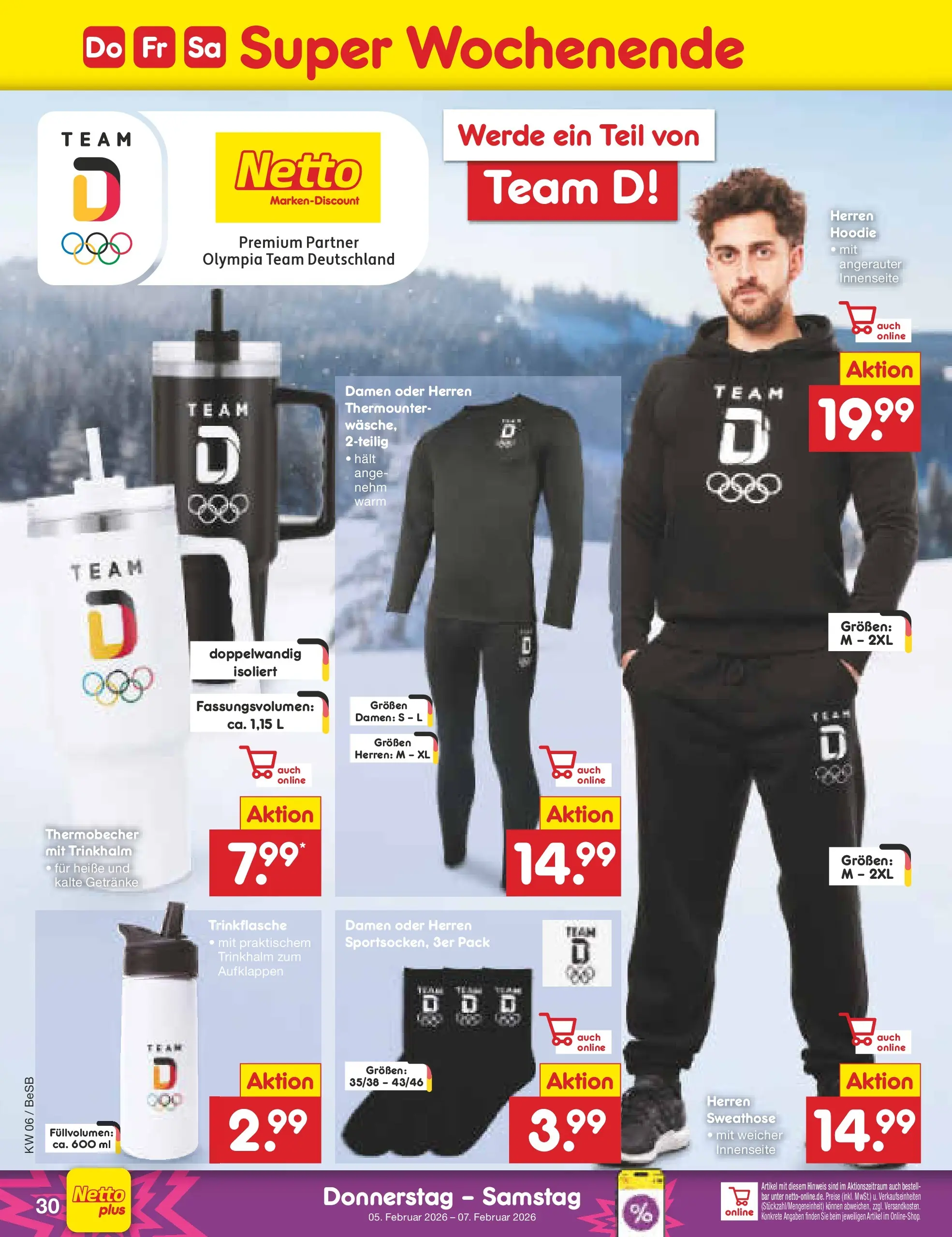 Netto Marken-Discount prospekt Kremmen	 (ab 01.02.2026) » Angebote | Seite: 42 | Produkte: Sweathose, Hoodie