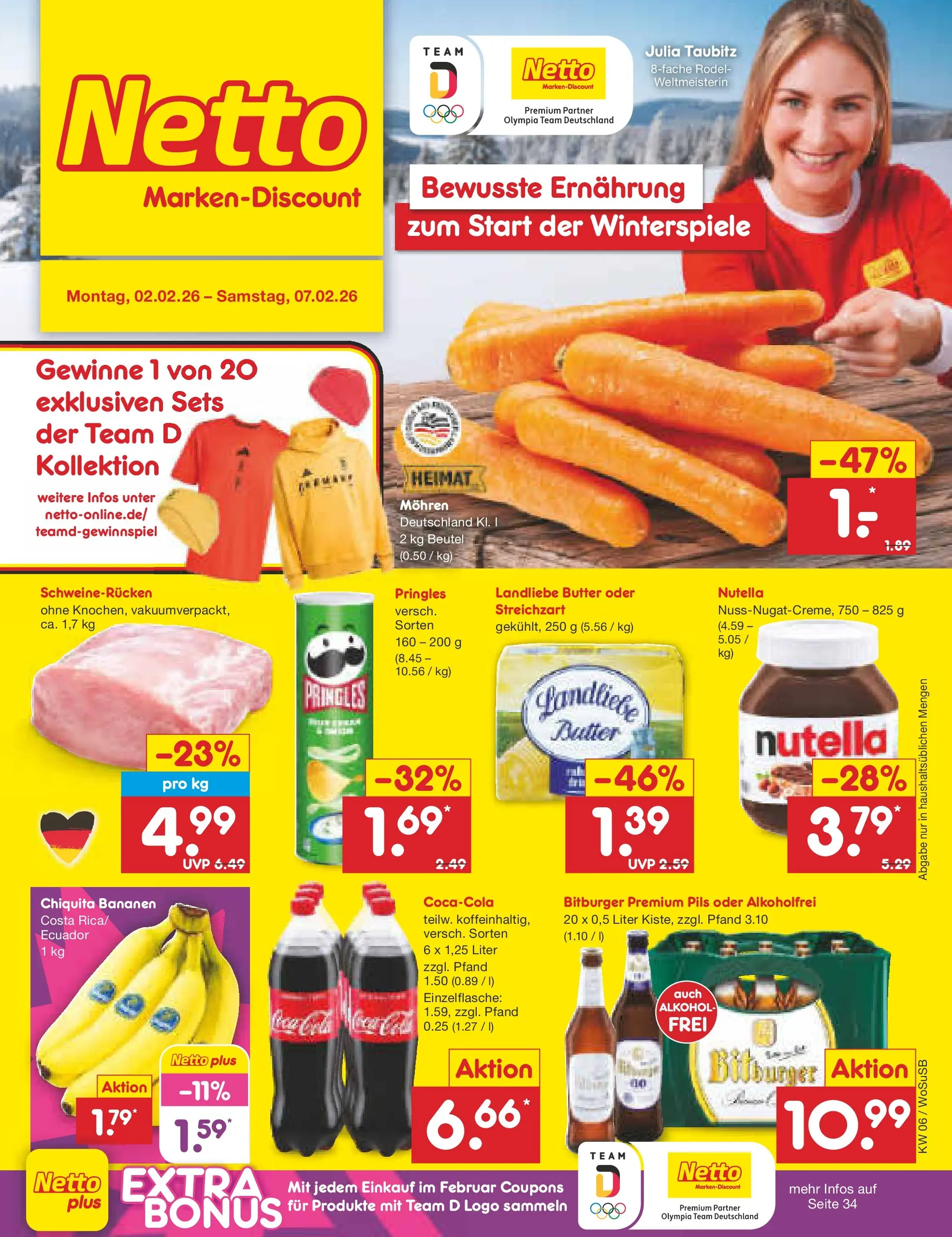 Netto Marken-Discount prospekt Mannheim	 (ab 02.02.2026) » Angebote | Seite: 1