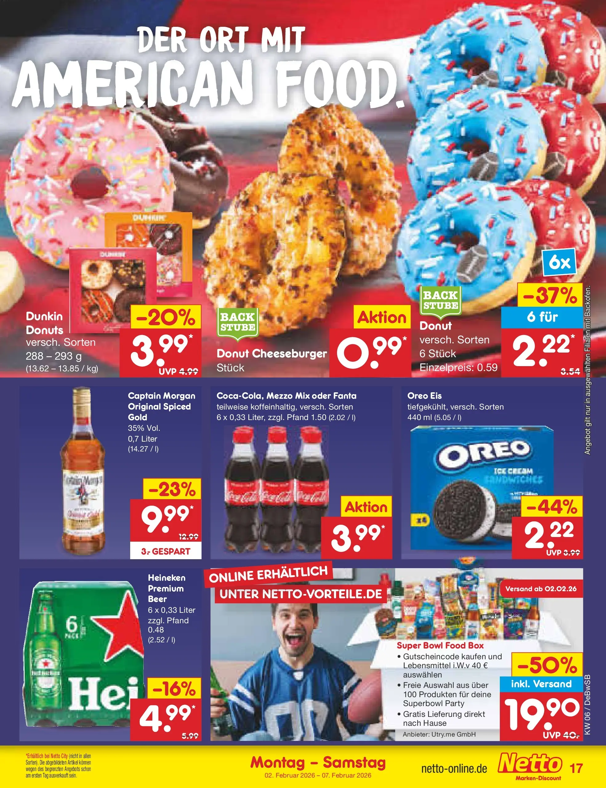 Netto Marken-Discount prospekt Waiblingen-Bittenfeld	 (ab 02.02.2026) » Angebote | Seite: 17 | Produkte: Box, Donuts, Captain morgan, Eis