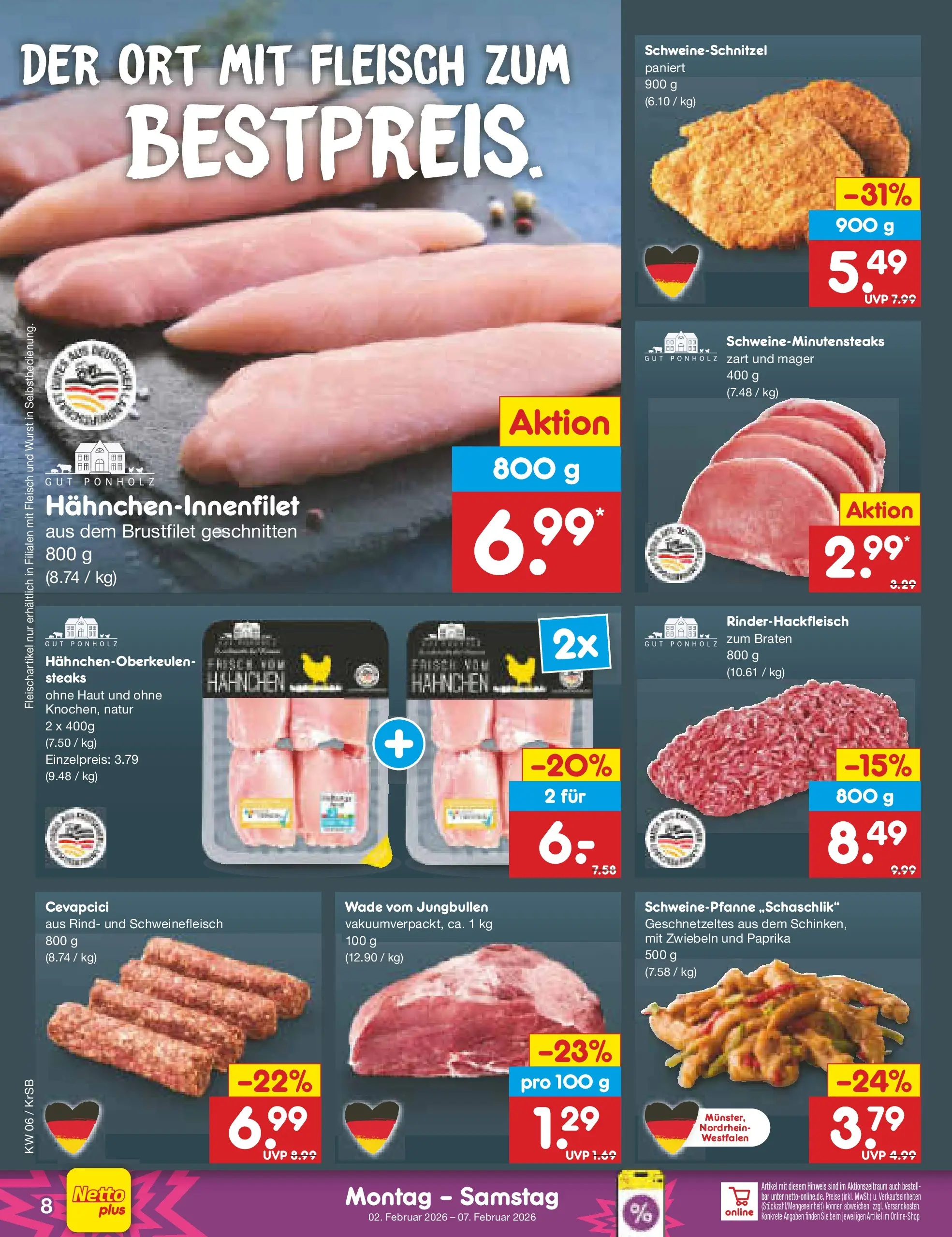 Netto Marken-Discount prospekt Jüchen	 (ab 02.02.2026) » Angebote | Seite: 8