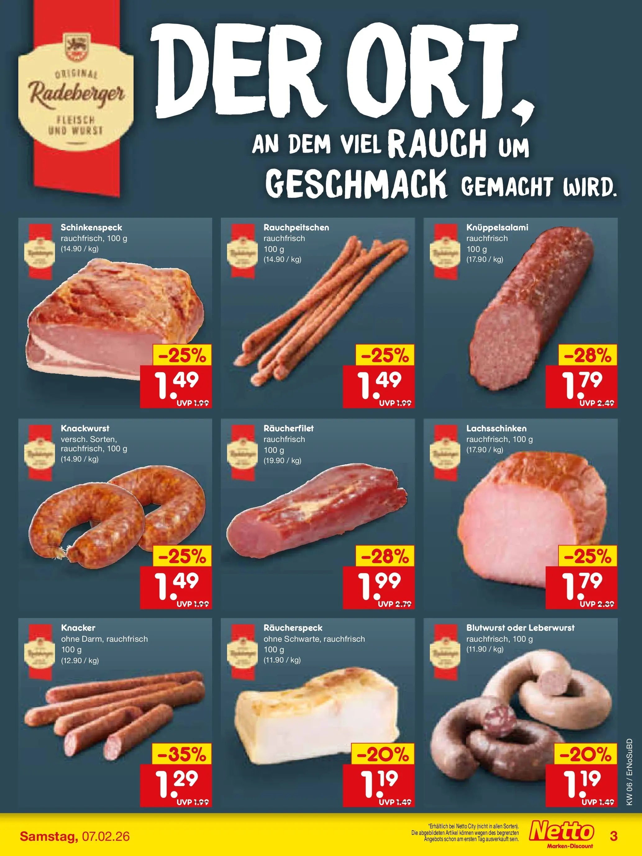 Netto Marken-Discount prospekt Naumburg	 (ab 02.02.2026) » Angebote | Seite: 13 | Produkte: Wurst, Fleisch