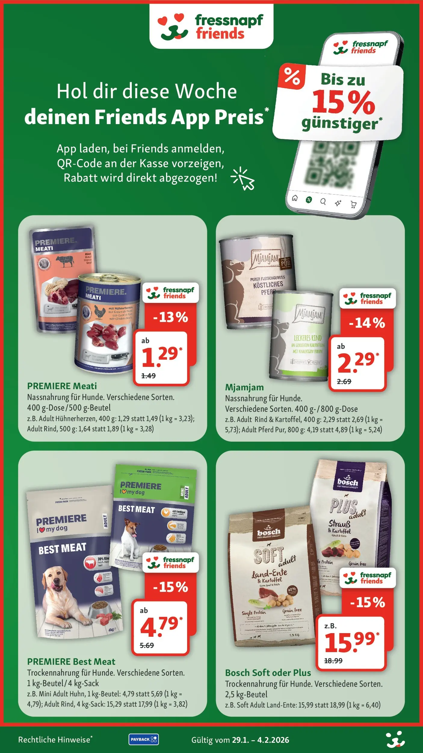 Fressnapf - Fressnapf: Liebe hat vier Pfoten (ab 28.01.2026) zum Blättern | Seite: 3 | Produkte: Bosch, Kartoffeln, Erbsen