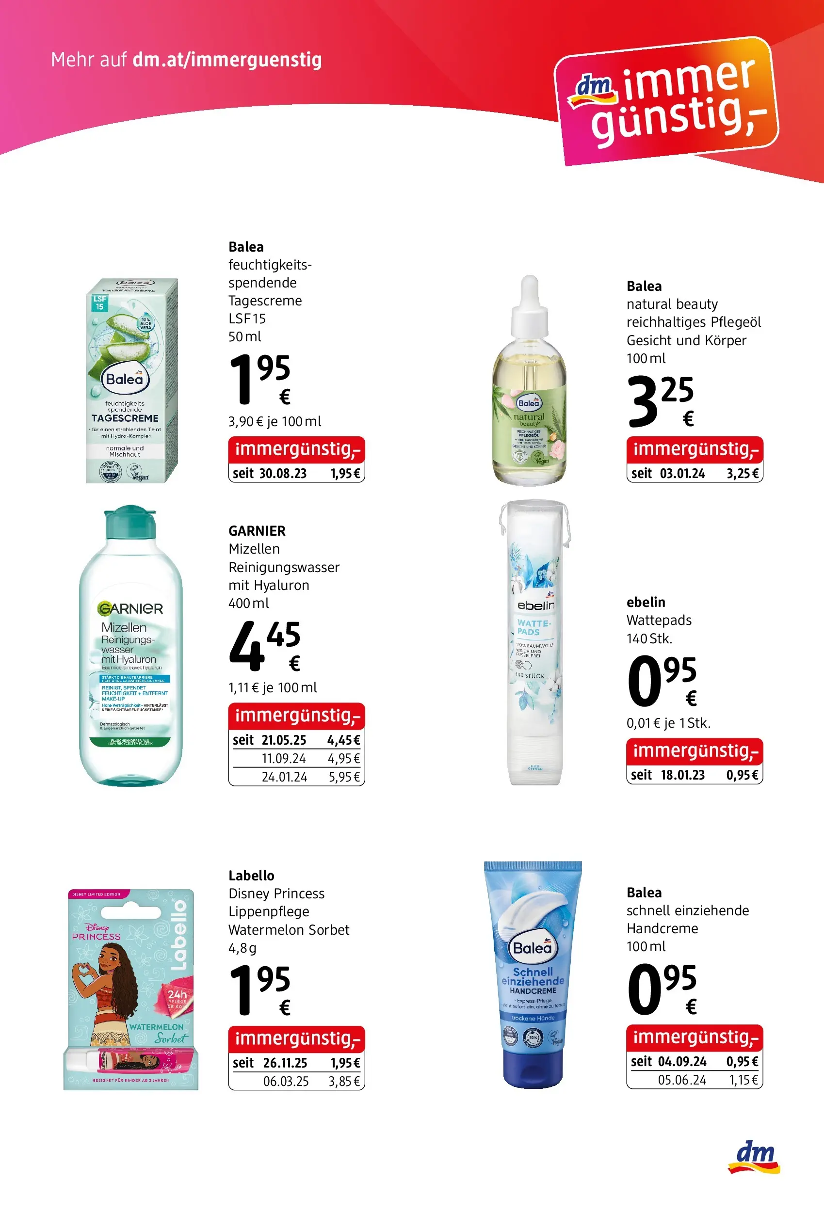 dm drogerie markt Flugblatt Februar 2026 von 29.01.2026 - Aktuelle Angebote | Seite: 2 | Produkte: Wasser, Handcreme