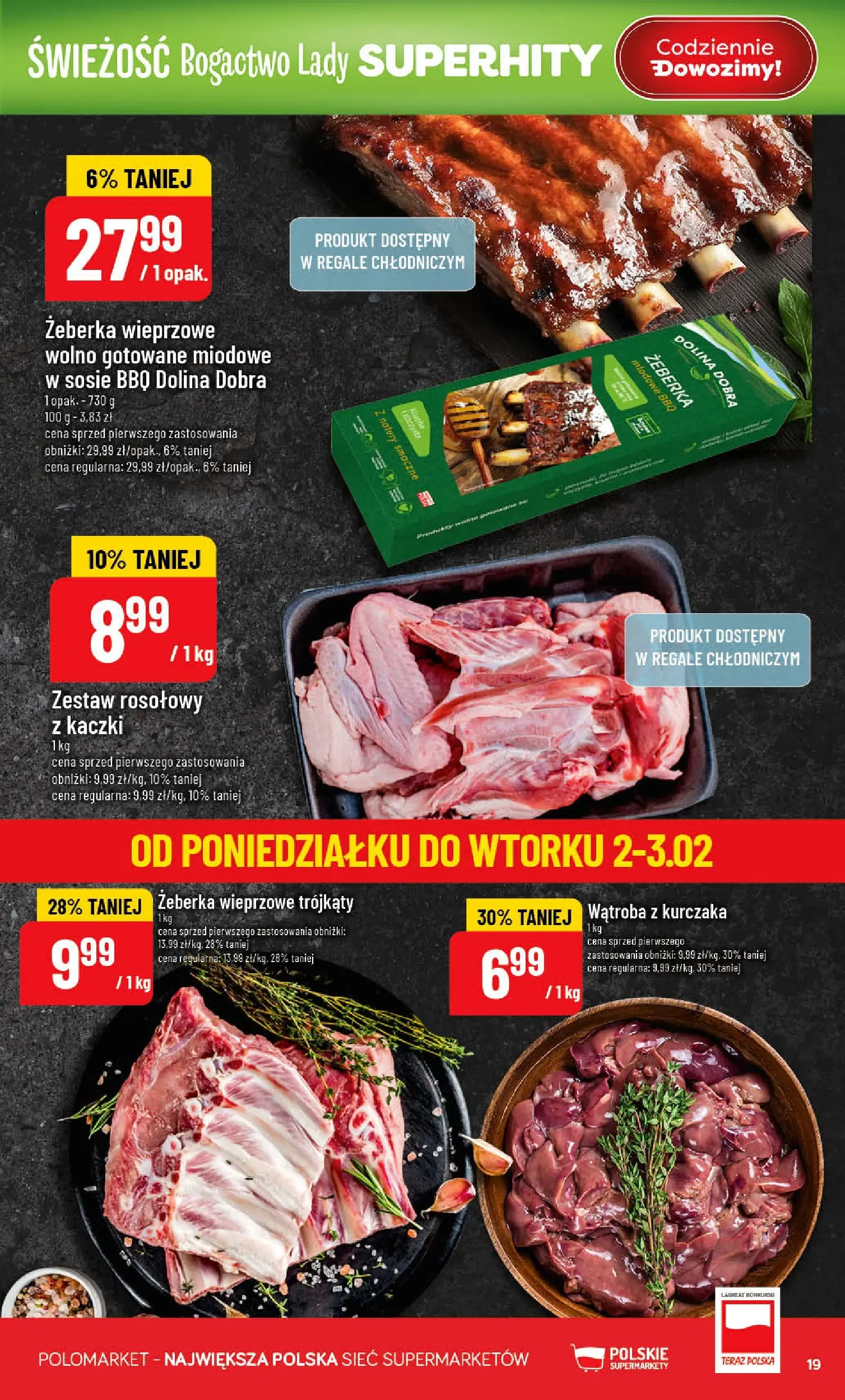 Nowa POLOmarket gazetka od jutra 28.01.2026 (PDF) | Strona: 19 | Produkty: Wolno gotowane