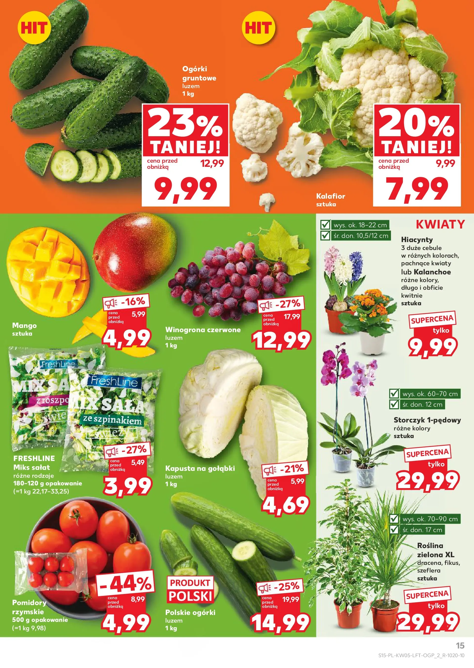 Kaufland gazetka od 29.01.2026 - od jutra PDF | Strona: 15 | Produkty: Kapusta, Ogórki, Ogórki gruntowe, Cebule