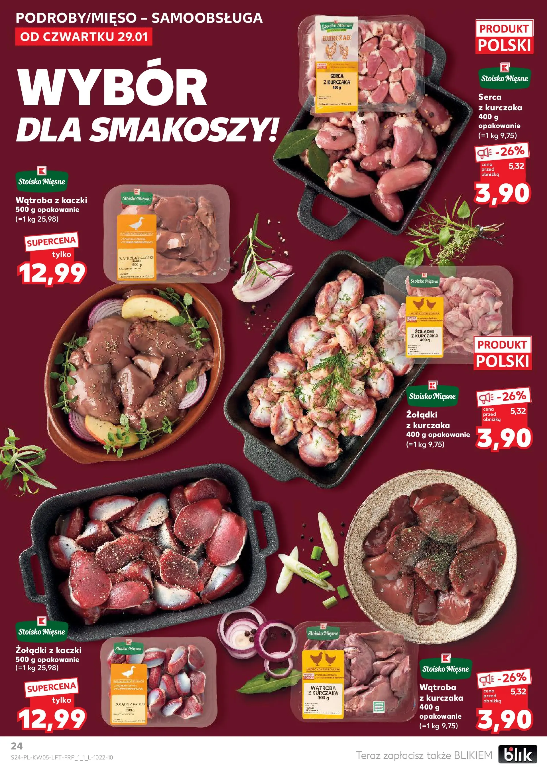 Kaufland gazetka od 29.01.2026 - od jutra PDF | Strona: 24 | Produkty: Kurczak