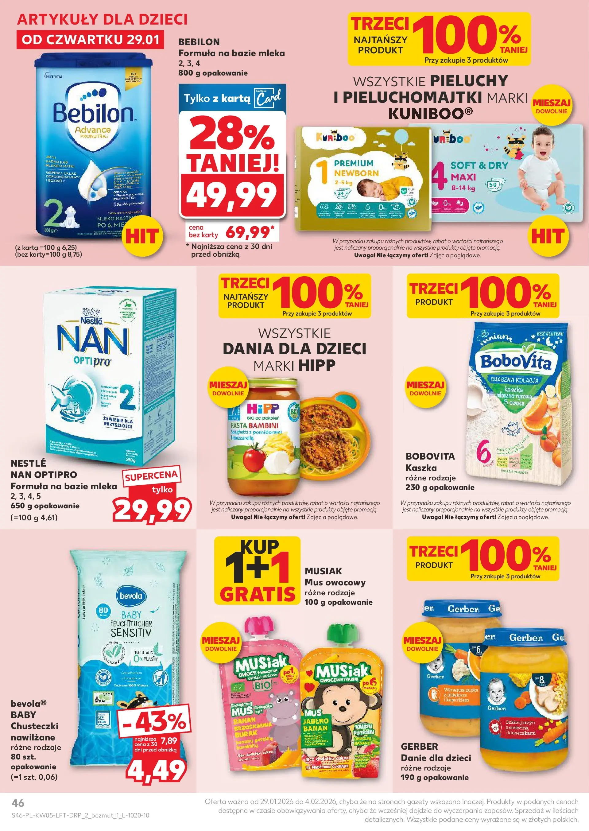 Kaufland gazetka od 29.01.2026 - od jutra PDF | Strona: 46 | Produkty: Burak, Karta, Mleka, Mleko