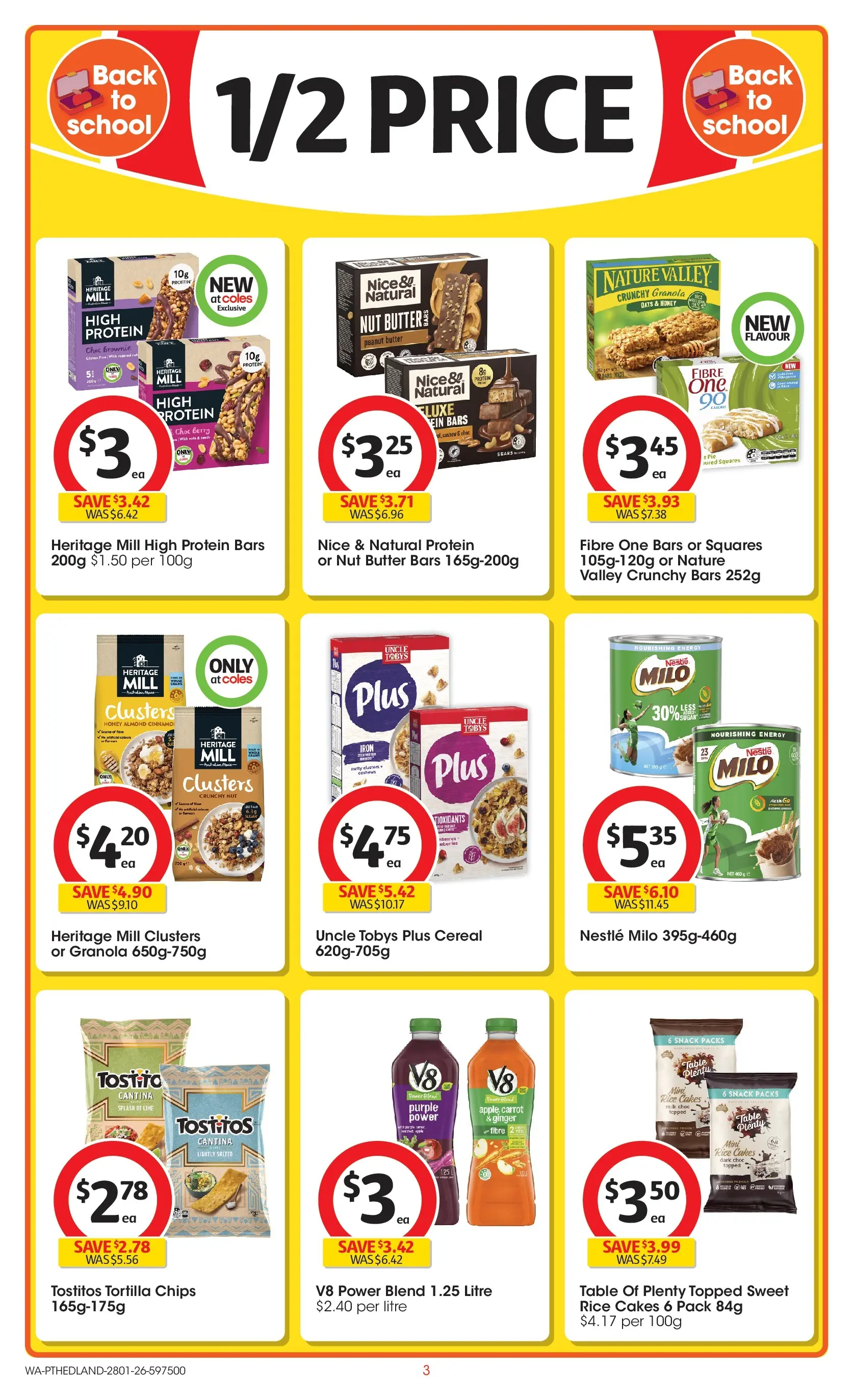 ﻿Coles catalogue valid from 25/01/2026 > Online Australia | Page: 3 | Products: Table, Ginger, Granola, Iron