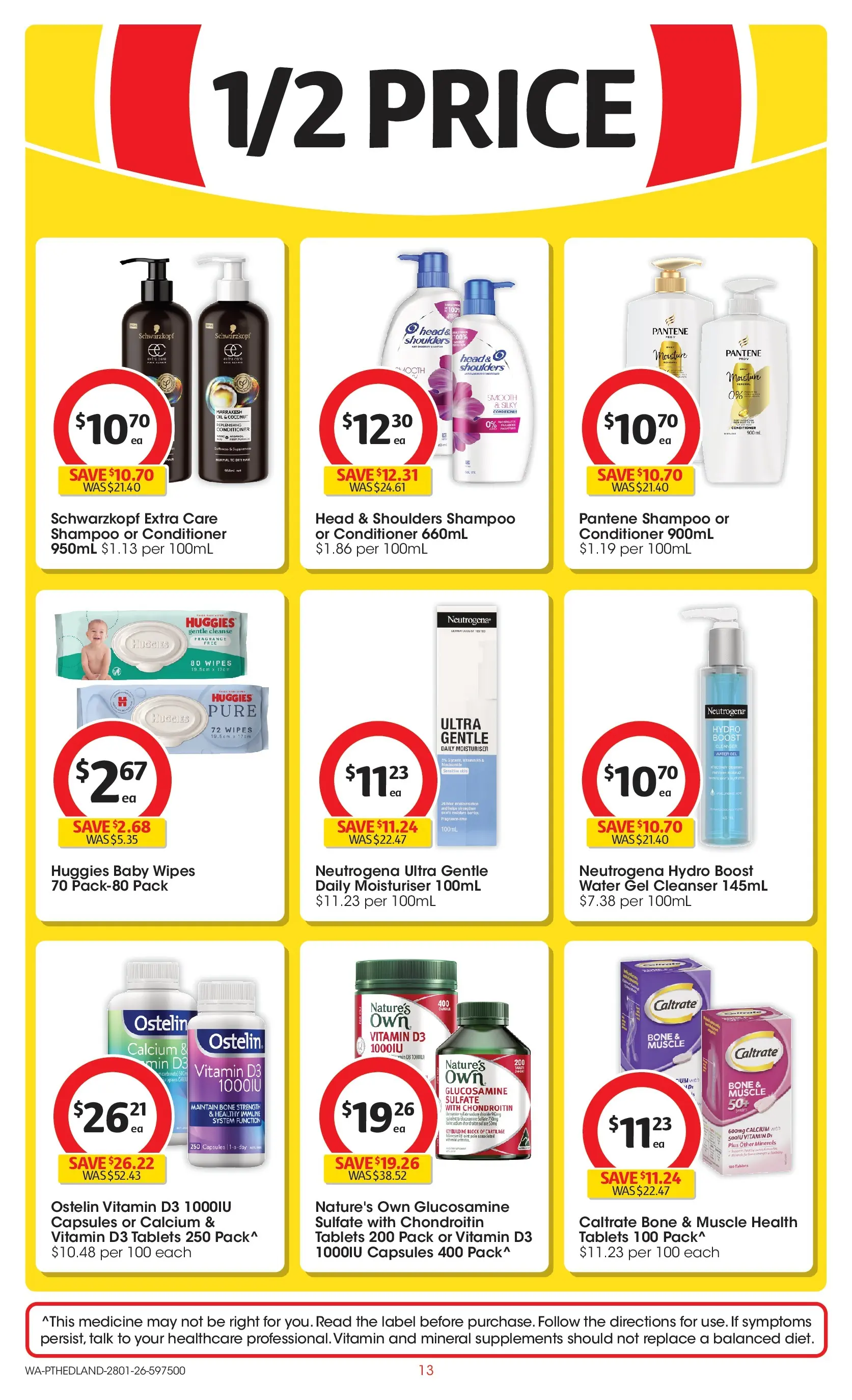﻿Coles catalogue valid from 25/01/2026 > Online Australia | Page: 13 | Products: Fragrance, Shampoo, Water, Tablets