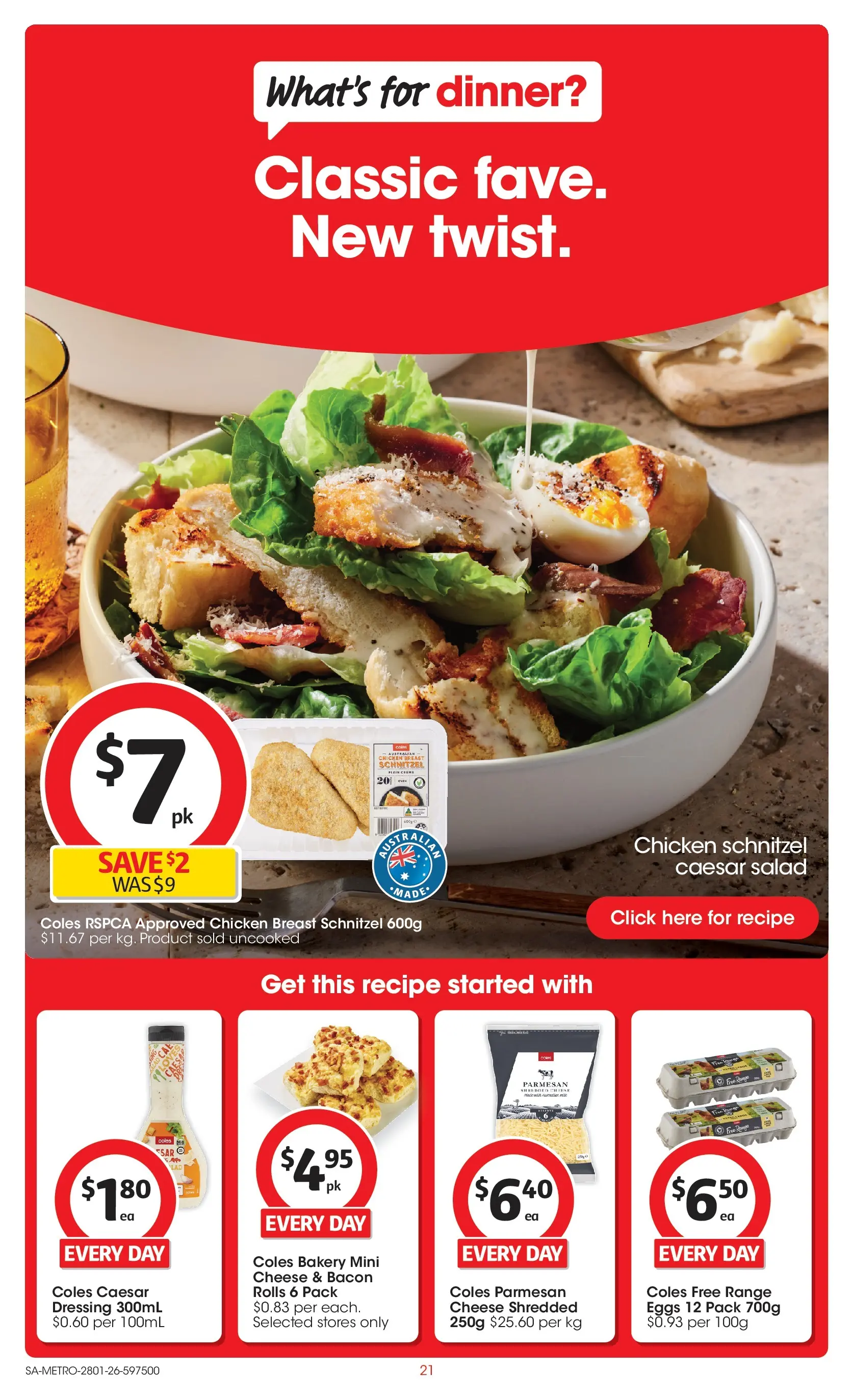 ﻿Coles catalogue valid from 28/01/2026 > Online Australia | Page: 21 | Products: Bacon, Cheese, Salad, Bakery