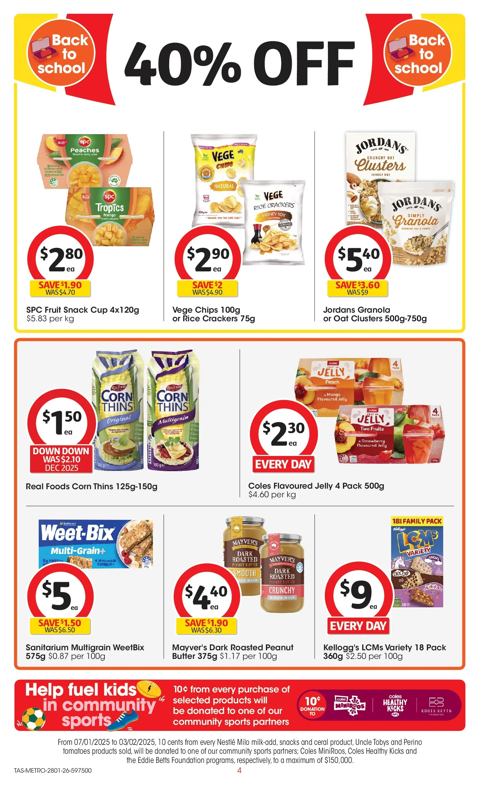 ﻿Coles catalogue valid from 25/01/2026 > Online Australia | Page: 4 | Products: Juice, Rice, Fruits, Foundation