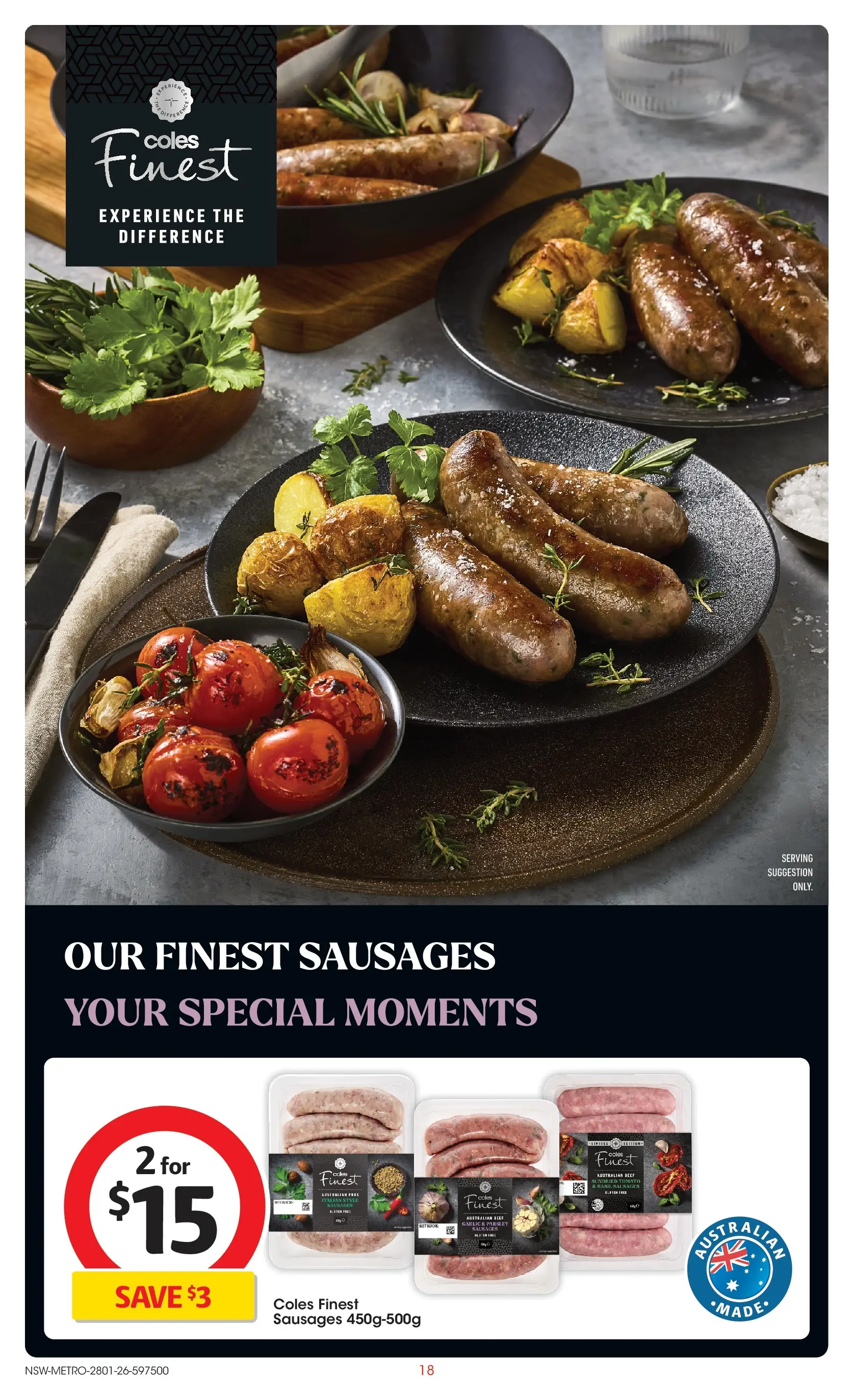 ﻿Coles catalogue valid from 25/01/2026 > Online Australia | Page: 18 | Products: Pork, Beef, Garlic, Parsley