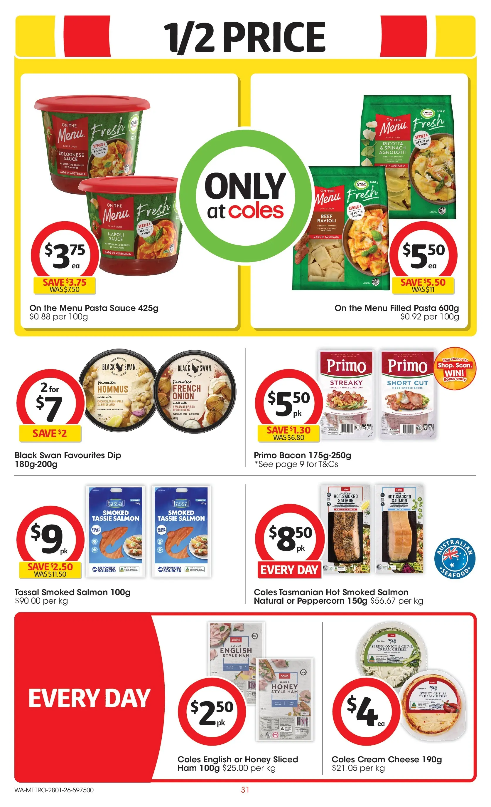 ﻿Coles catalogue valid from 28/01/2026 > Online Australia | Page: 31 | Products: Honey, Beef, Pasta, Cream