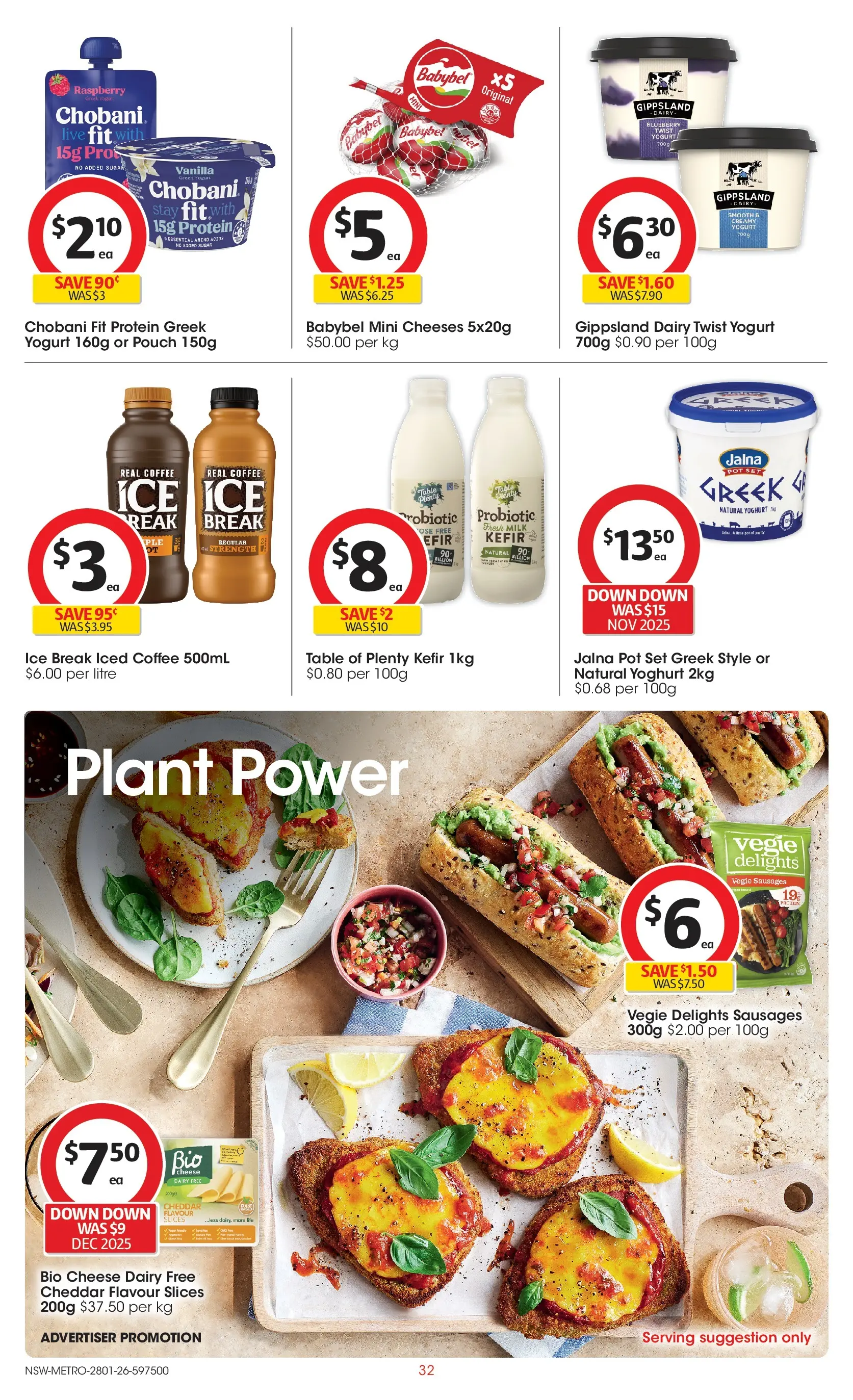 ﻿Coles catalogue valid from 25/01/2026 > Online Australia | Page: 32 | Products: Plant, Milk, Dairy, Sugar