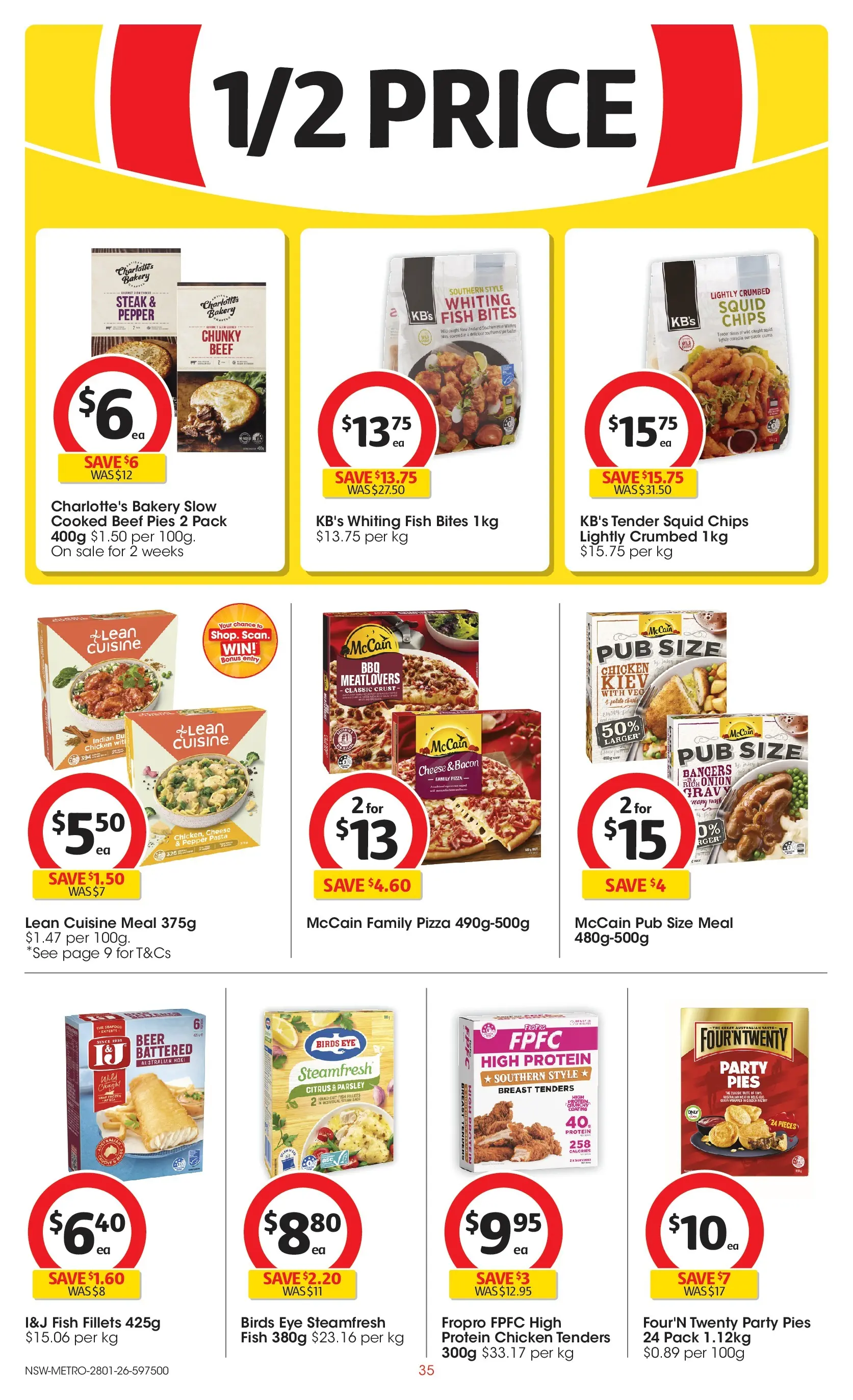 ﻿Coles catalogue valid from 25/01/2026 > Online Australia | Page: 35 | Products: Cheese, Beer, Fish, Seafood