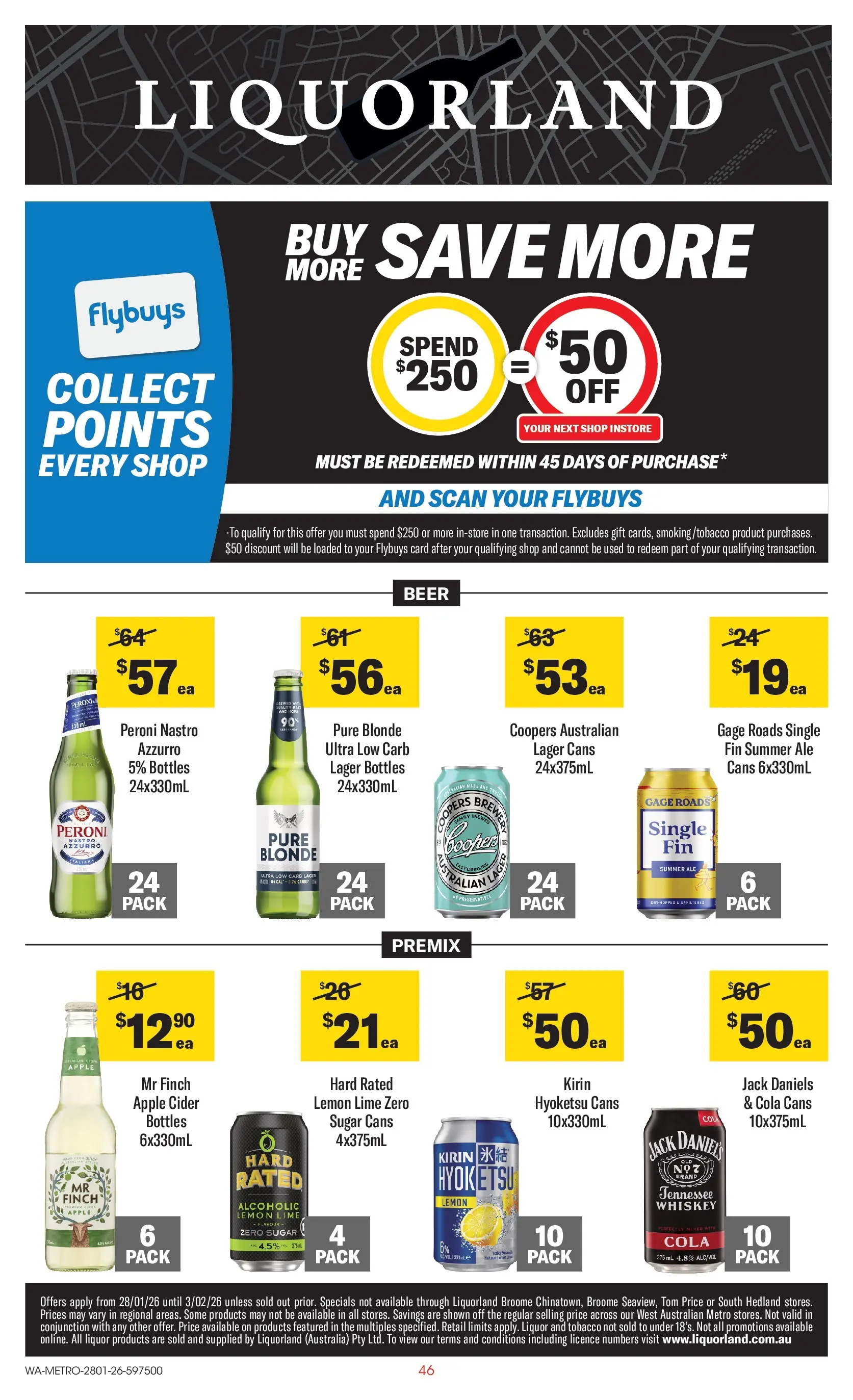﻿Coles catalogue valid from 28/01/2026 > Online Australia | Page: 46 | Products: Beer, Sugar, Lemon, Lime