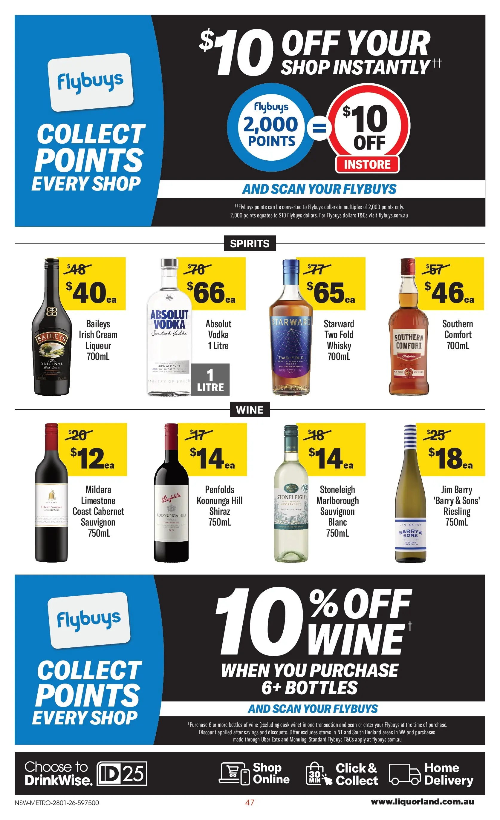 ﻿Coles catalogue valid from 25/01/2026 > Online Australia | Page: 47 | Products: Wine, Cream, Vodka