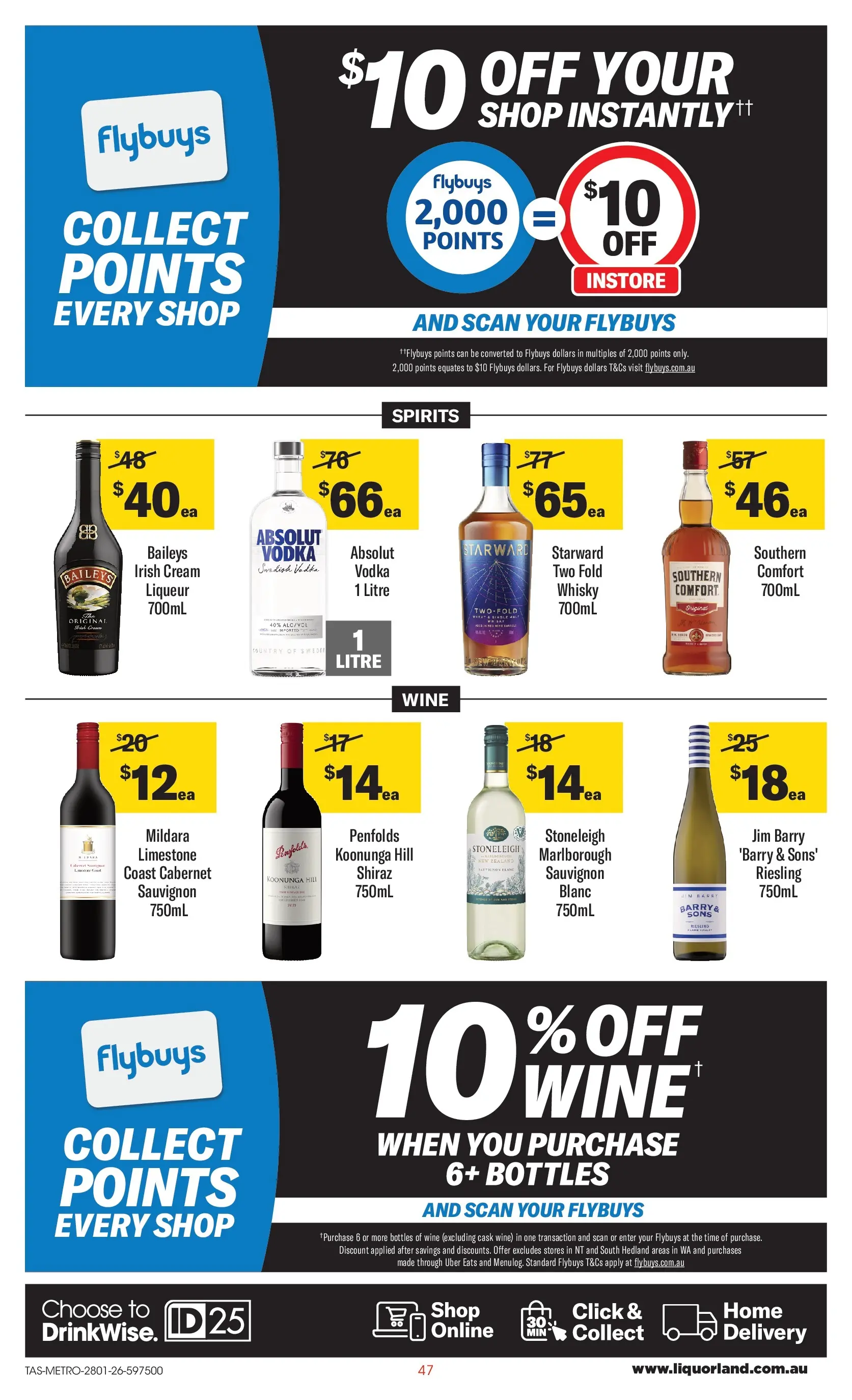 ﻿Coles catalogue valid from 25/01/2026 > Online Australia | Page: 47 | Products: Wine, Cream, Vodka