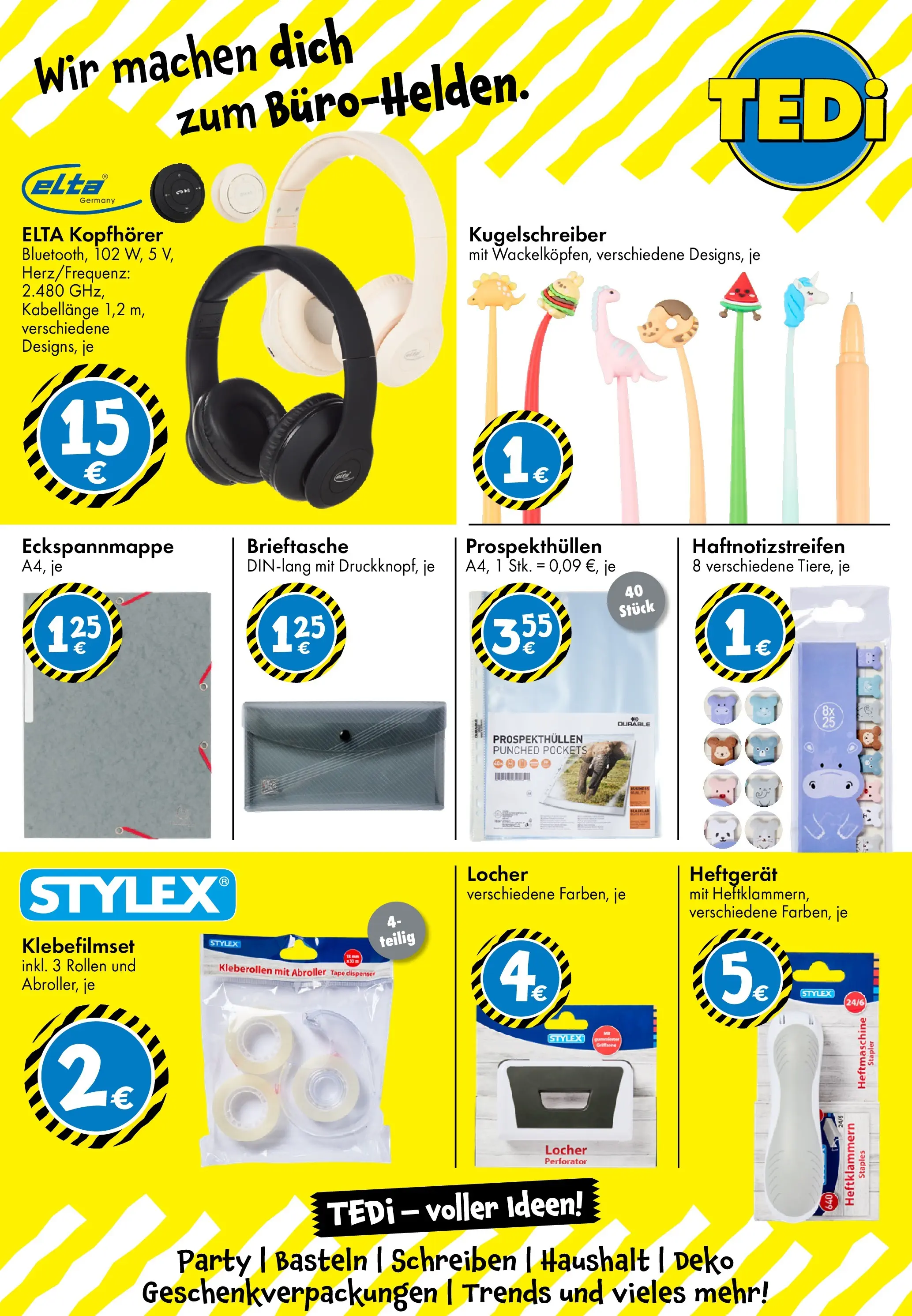 TEDi - TEDi: entdecke die neuen TEDi Trends von 28.01.2026 - Aktuelle Angebote | Seite: 23 | Produkte: Brieftasche, Kopfhörer