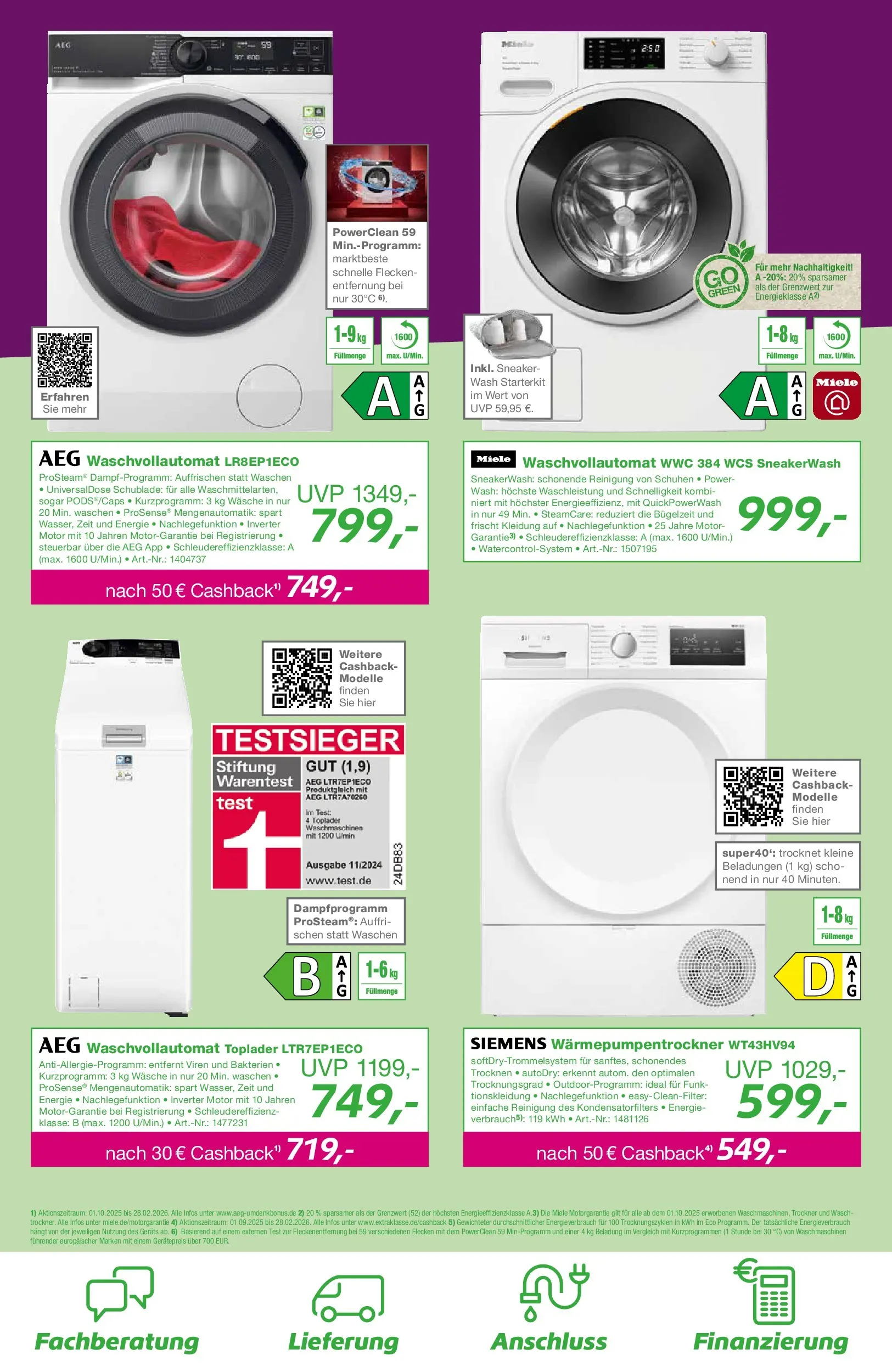 Angebote - EP: Angebote (ab 29.01.2026) zum Blättern | Seite: 2 | Produkte: Miele, Siemens, AEG, Toplader