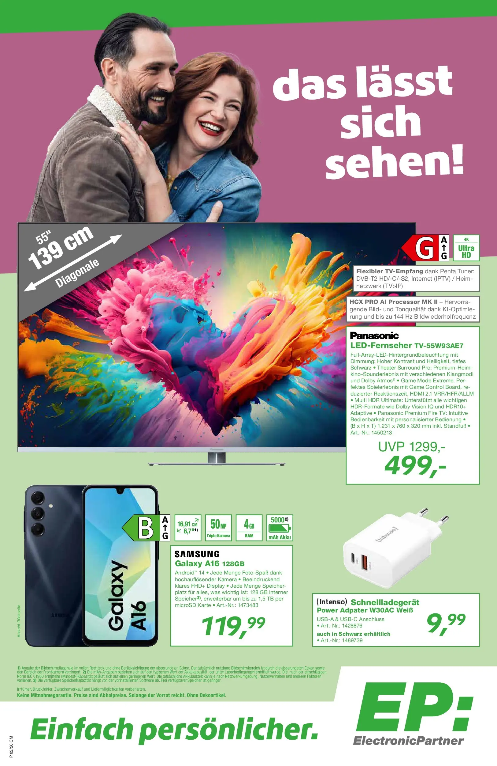 Angebote - EP: Angebote (ab 29.01.2026) zum Blättern | Seite: 1 | Produkte: Kamera, Panasonic, Samsung, TV