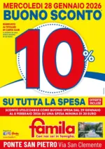 Famila BUONO SCONTO 10% su TUTTA la spesa! - al 28.01.2026