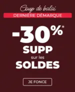 Degriff'Stock DERNI&Egrave;RE D&Eacute;MARQUE Soldes jusqu'&agrave; -30% - au 31.01.2026