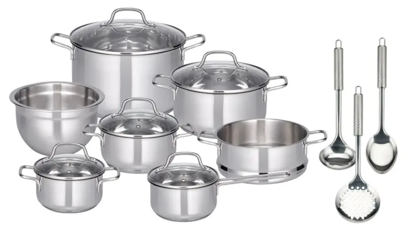 RED Комплект съдове за готвене 10 части