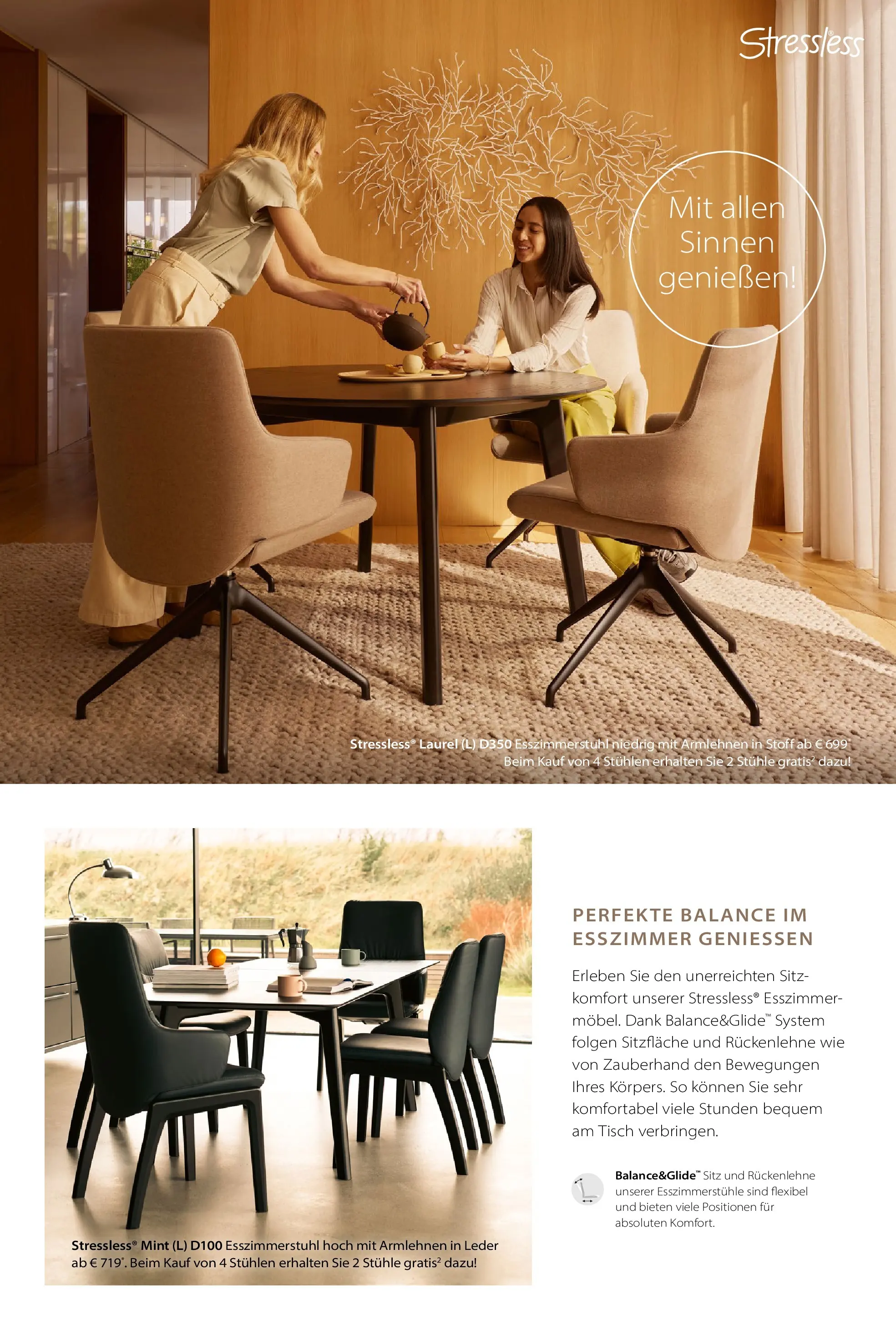 Zurbrüggen - Zurbrüggen: Stressless (ab 31.01.2026) zum Blättern | Seite: 9 | Produkte: Esszimmerstühle, Tisch