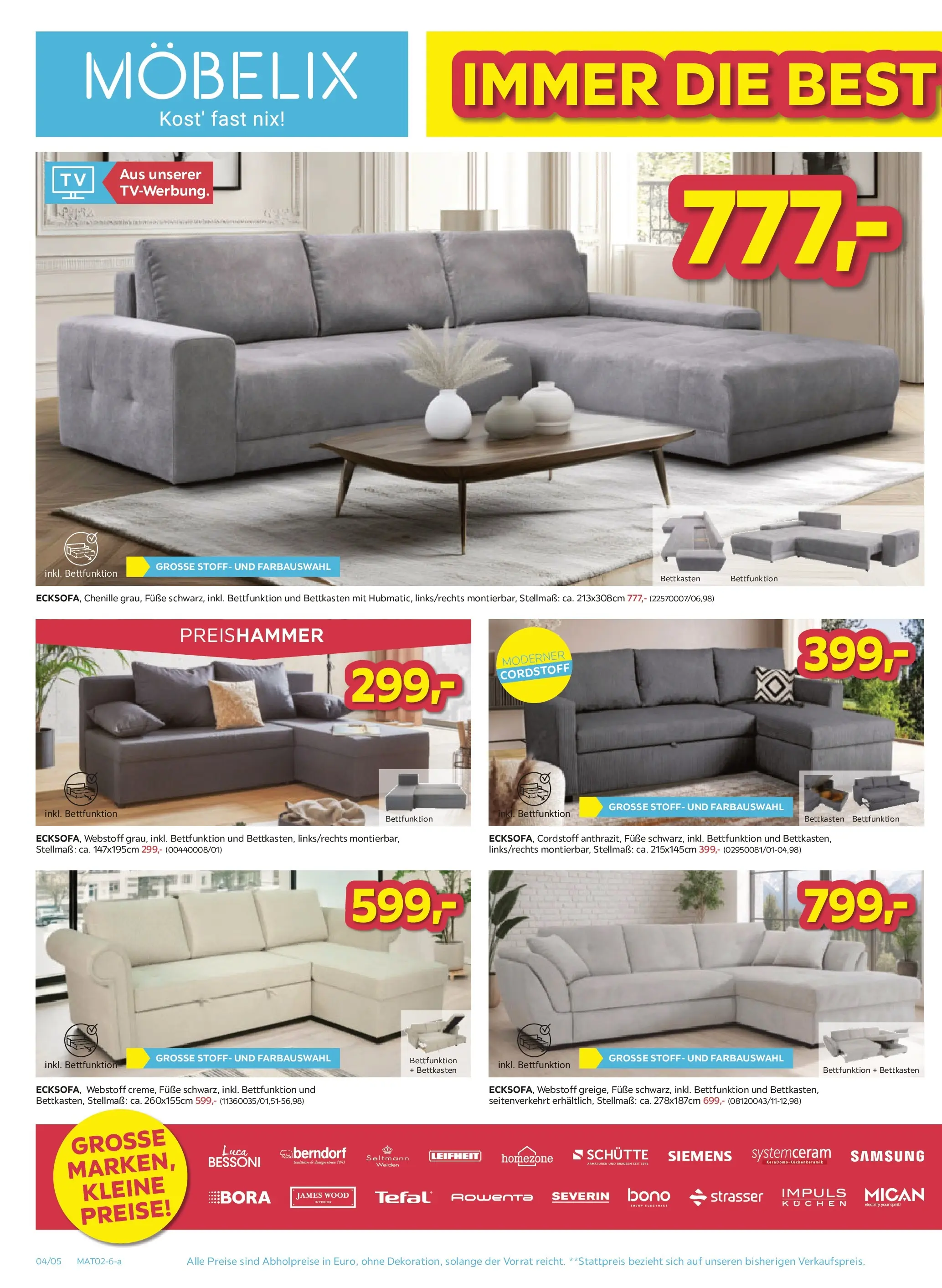 Möbelix Mistelbach, Zams, Zell Am See von 26.01.2026 - Aktuelle Angebote | Seite: 4 | Produkte: Samsung