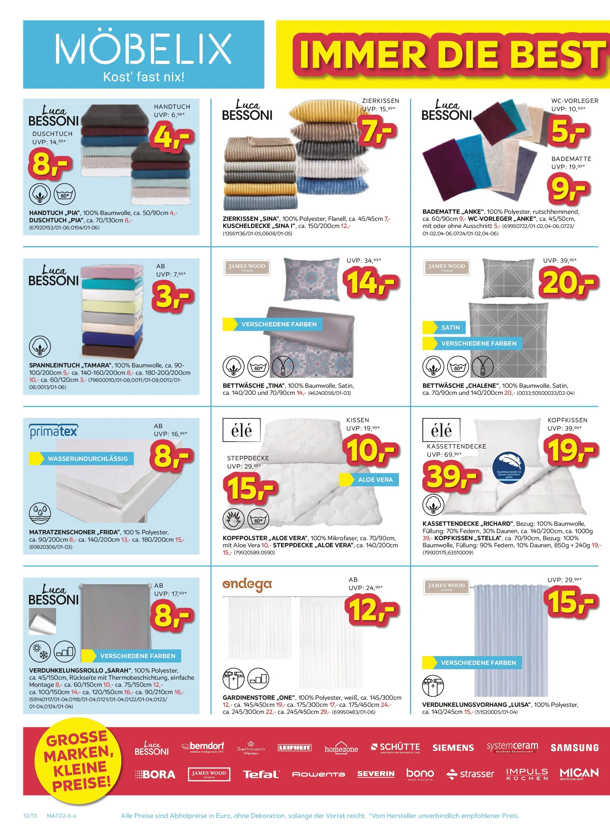Möbelix Mistelbach, Zams, Zell Am See von 26.01.2026 - Aktuelle Angebote | Seite: 12 | Produkte: Kissen, Samsung