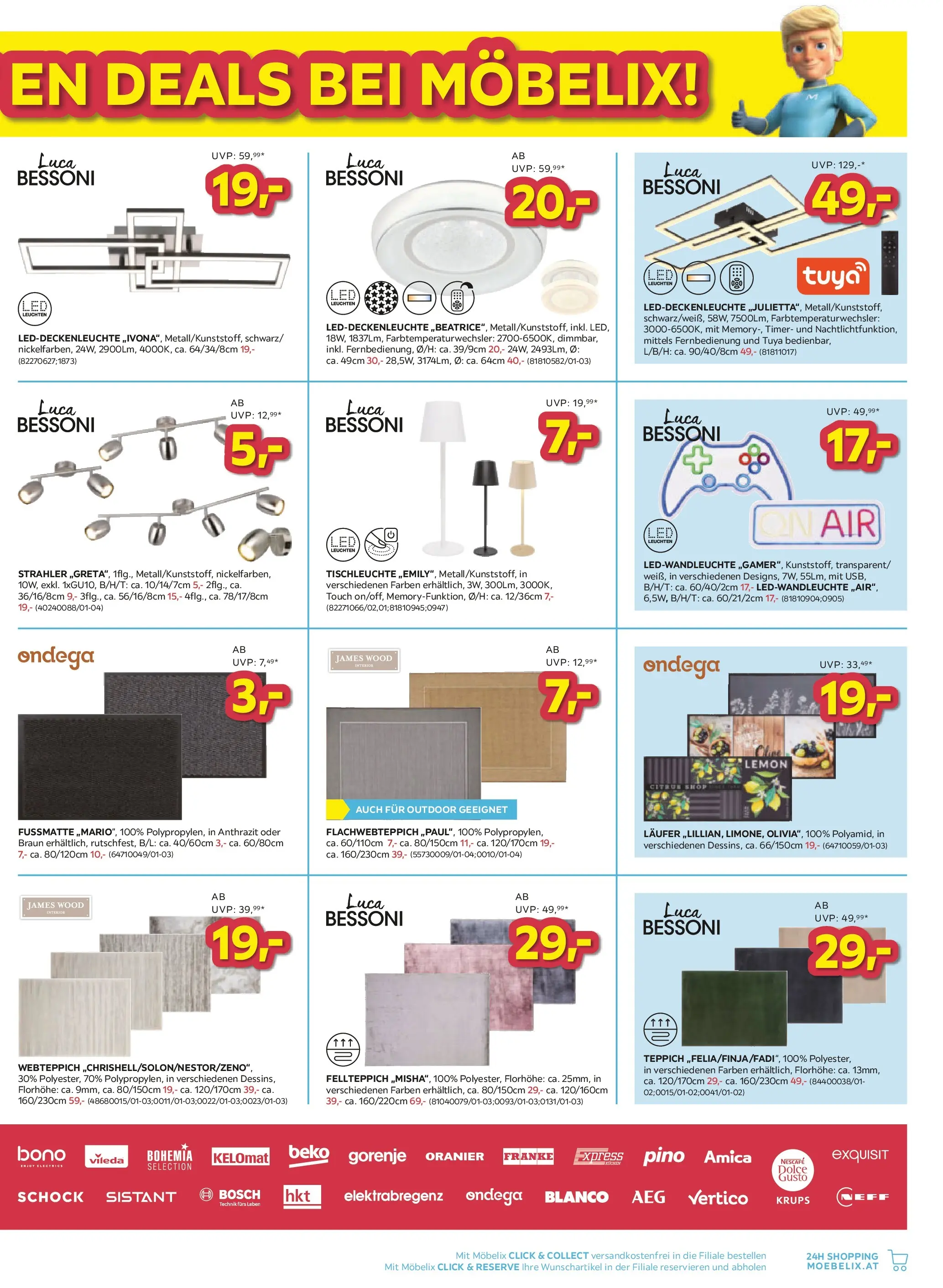 Möbelix Mistelbach, Zams, Zell Am See von 26.01.2026 - Aktuelle Angebote | Seite: 13 | Produkte: Teppich