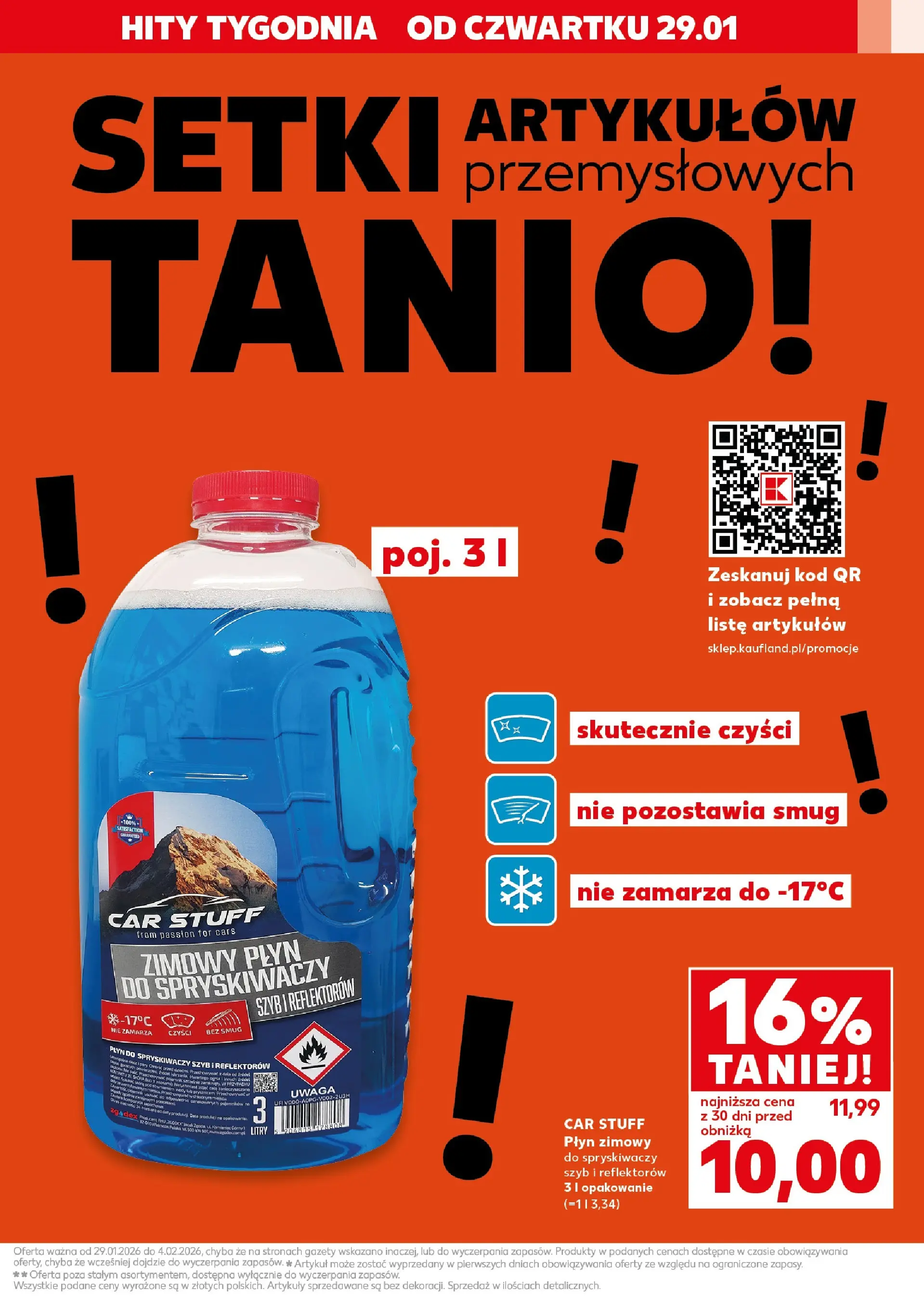 Kaufland - Kaufland NON Food ważne do 4.02 od 28.01.2026 - od jutra PDF | Strona: 3 | Produkty: Płyn do spryskiwaczy
