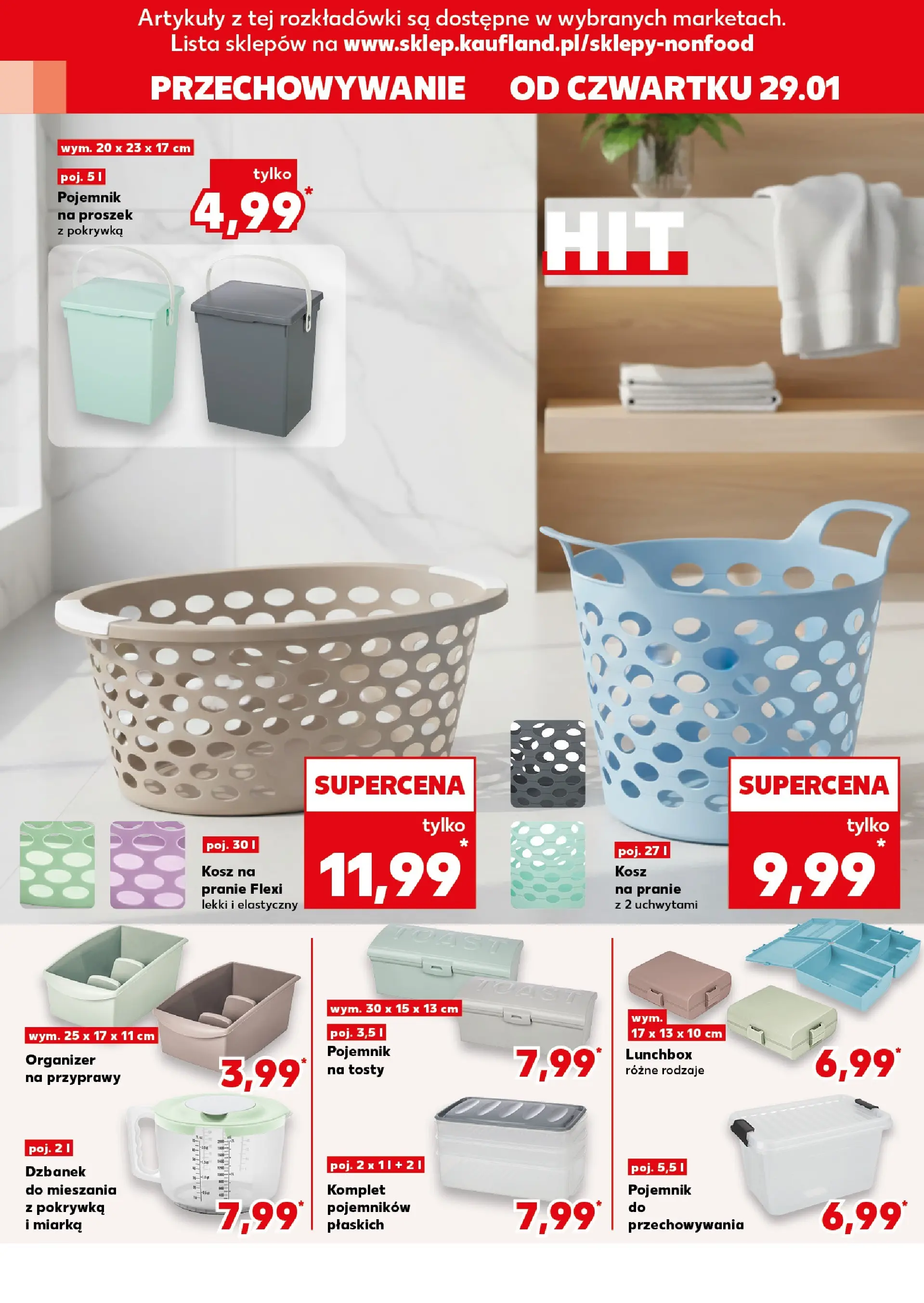 Kaufland - Kaufland NON Food ważne do 4.02 od 28.01.2026 - od jutra PDF | Strona: 14 | Produkty: Dzbanek, Kosz, Przyprawy