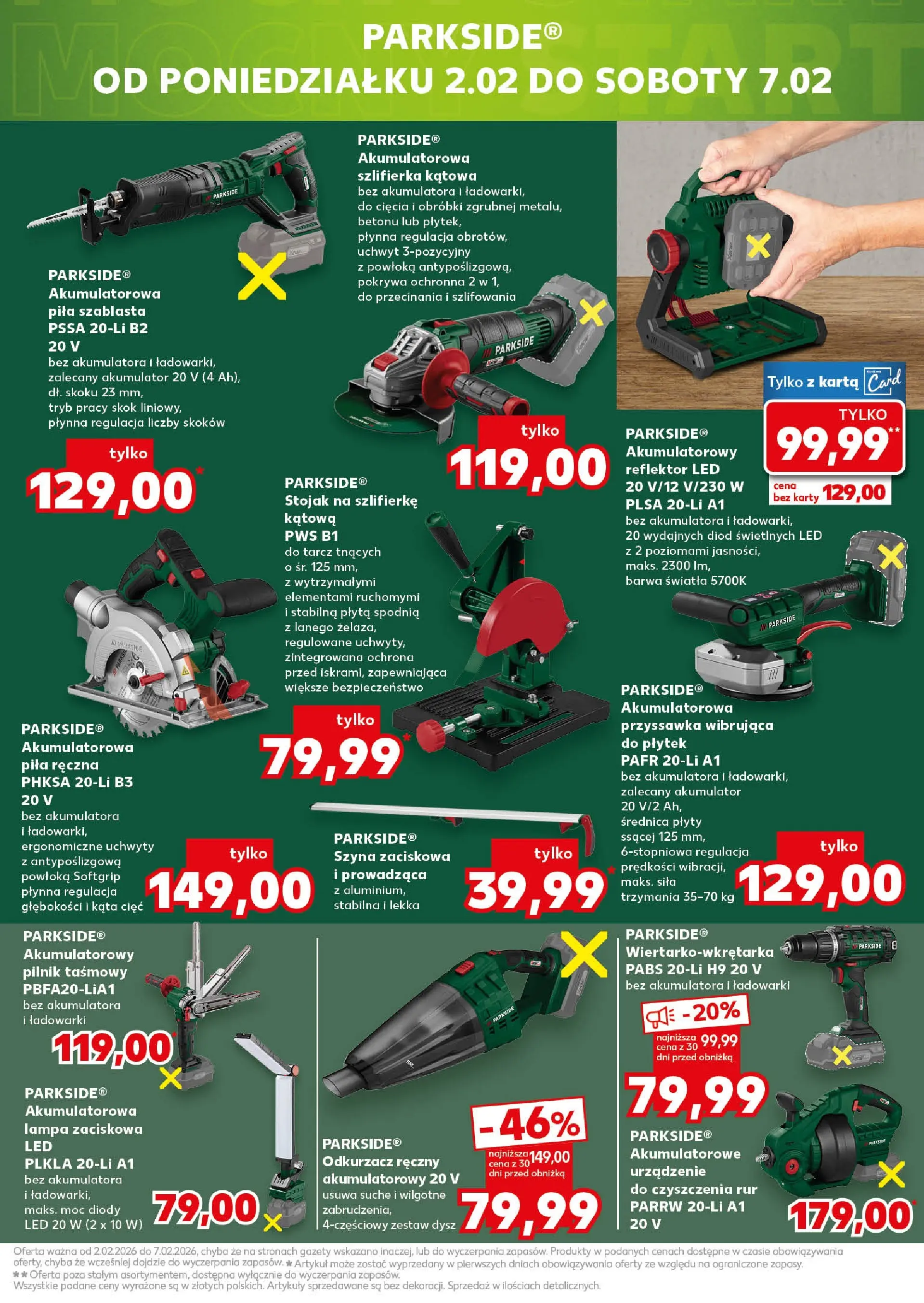 Kaufland - Kaufland NON Food ważne do 4.02 od 28.01.2026 - od jutra PDF | Strona: 17 | Produkty: Karta, Plyty, Lampa, Szlifierka