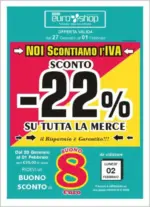 Euro Shop Sconto -22% su tutta la merce - al 01.02.2026