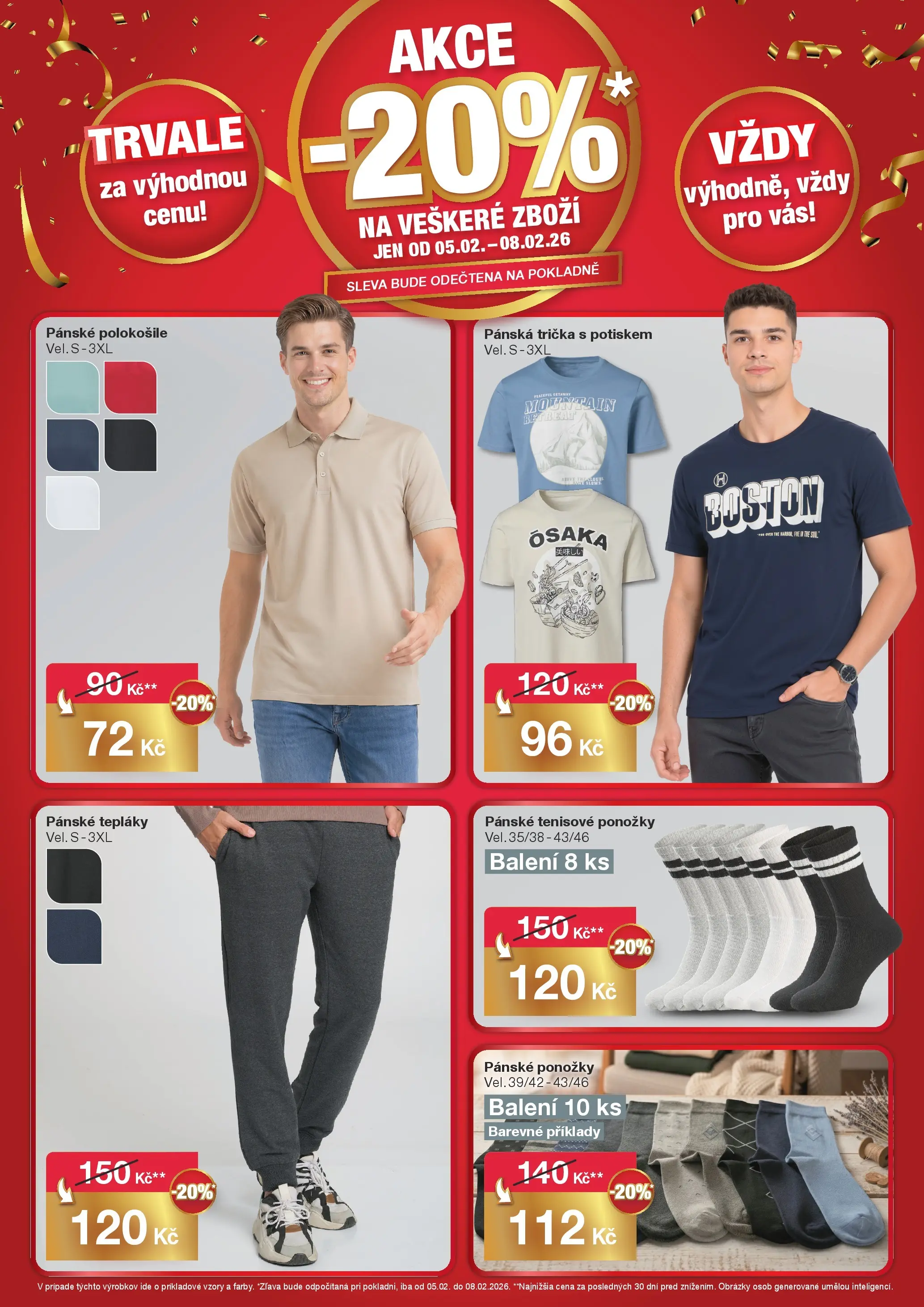 Woolworth leták - Teplice  od 05.02.2026 - akční nabídka | Strana: 4 | Produkty: Ponožky, Tepláky, Trička