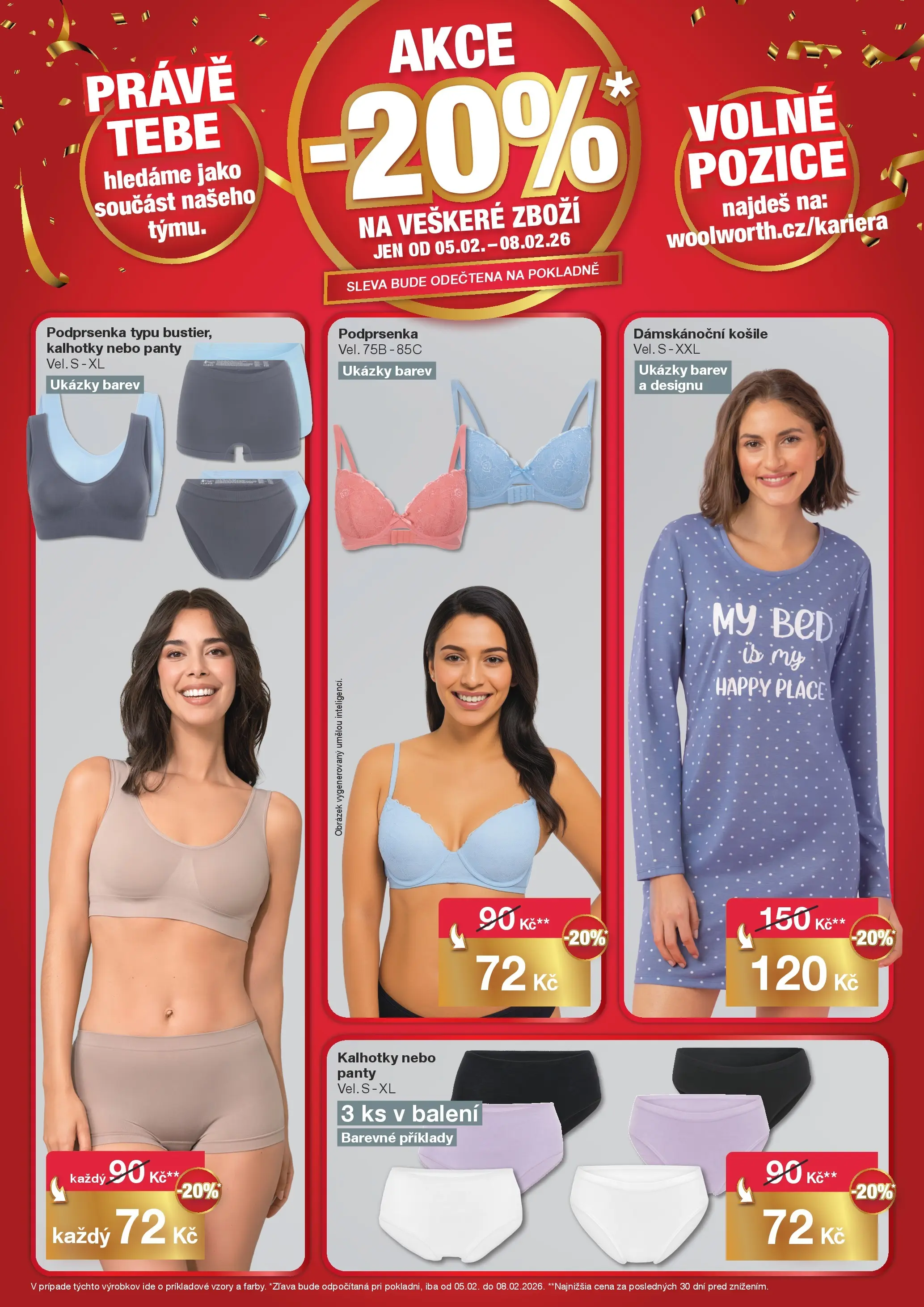 Woolworth leták - Teplice  od 05.02.2026 - akční nabídka | Strana: 6 | Produkty: Košile, Kalhotky, Podprsenka