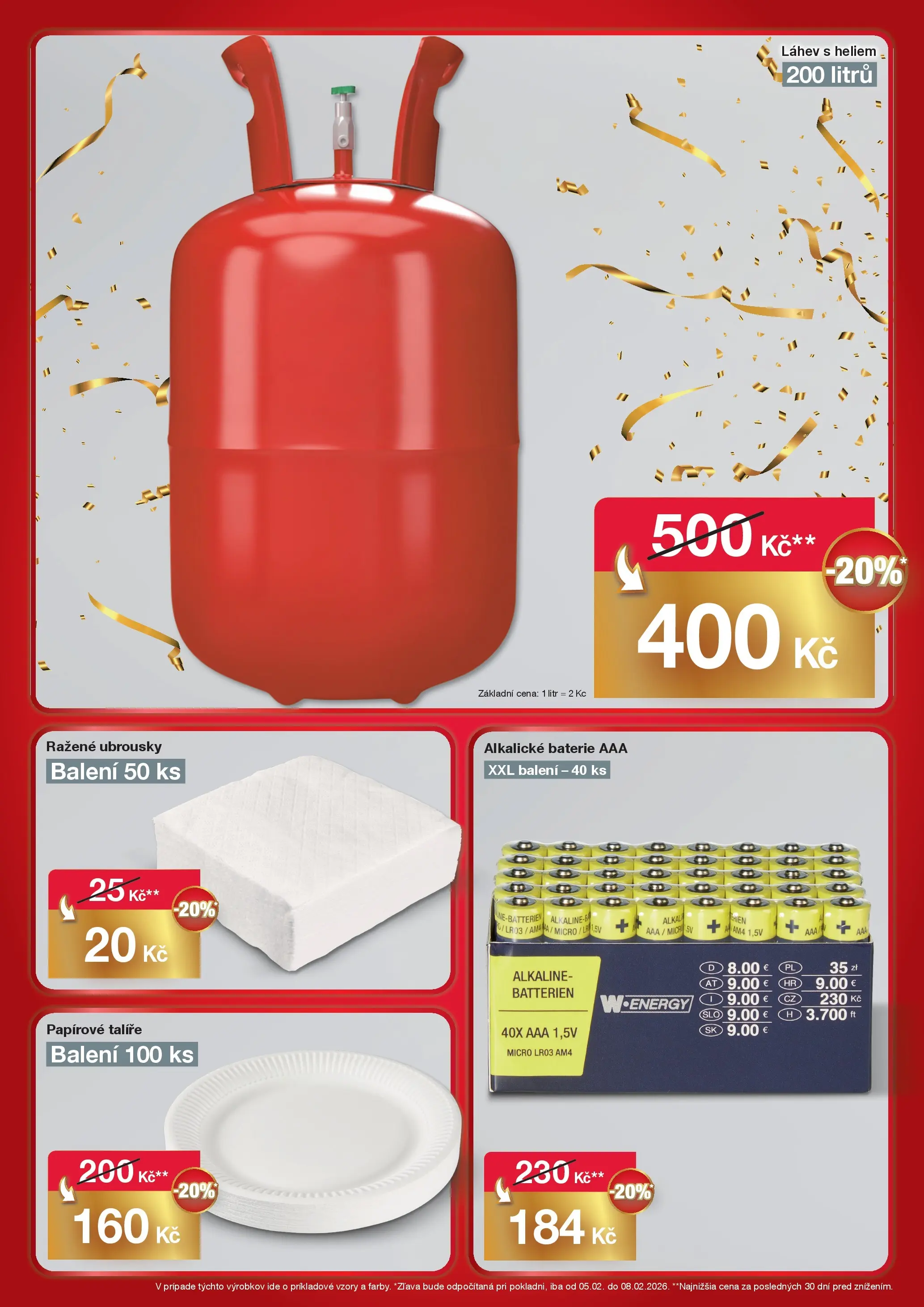 Woolworth leták - Teplice  od 05.02.2026 - akční nabídka | Strana: 9 | Produkty: Talíře, Ubrousky, Baterie, Láhev