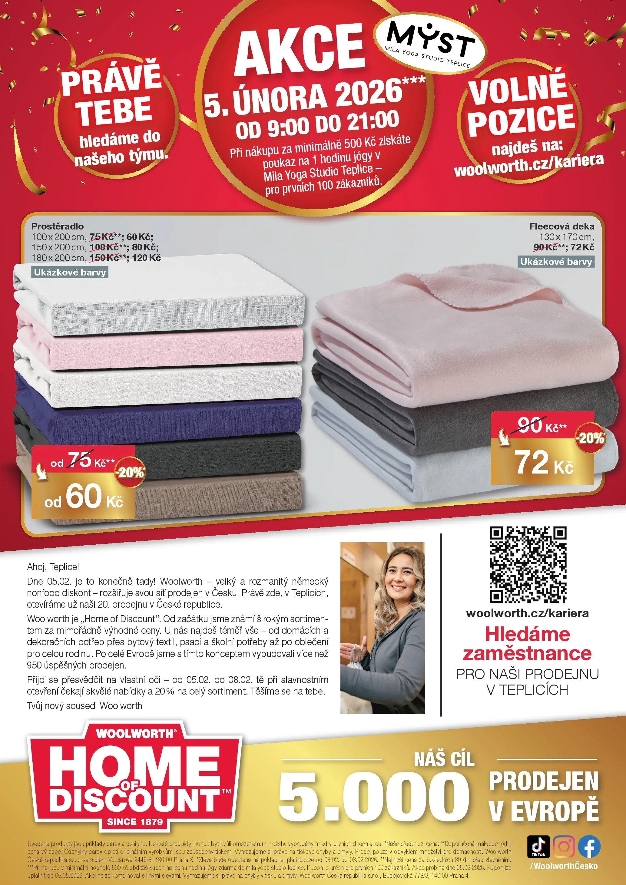 Woolworth leták - Teplice  od 05.02.2026 - akční nabídka | Strana: 12 | Produkty: Mila, Oblečení, Prostěradlo, Školní potřeby