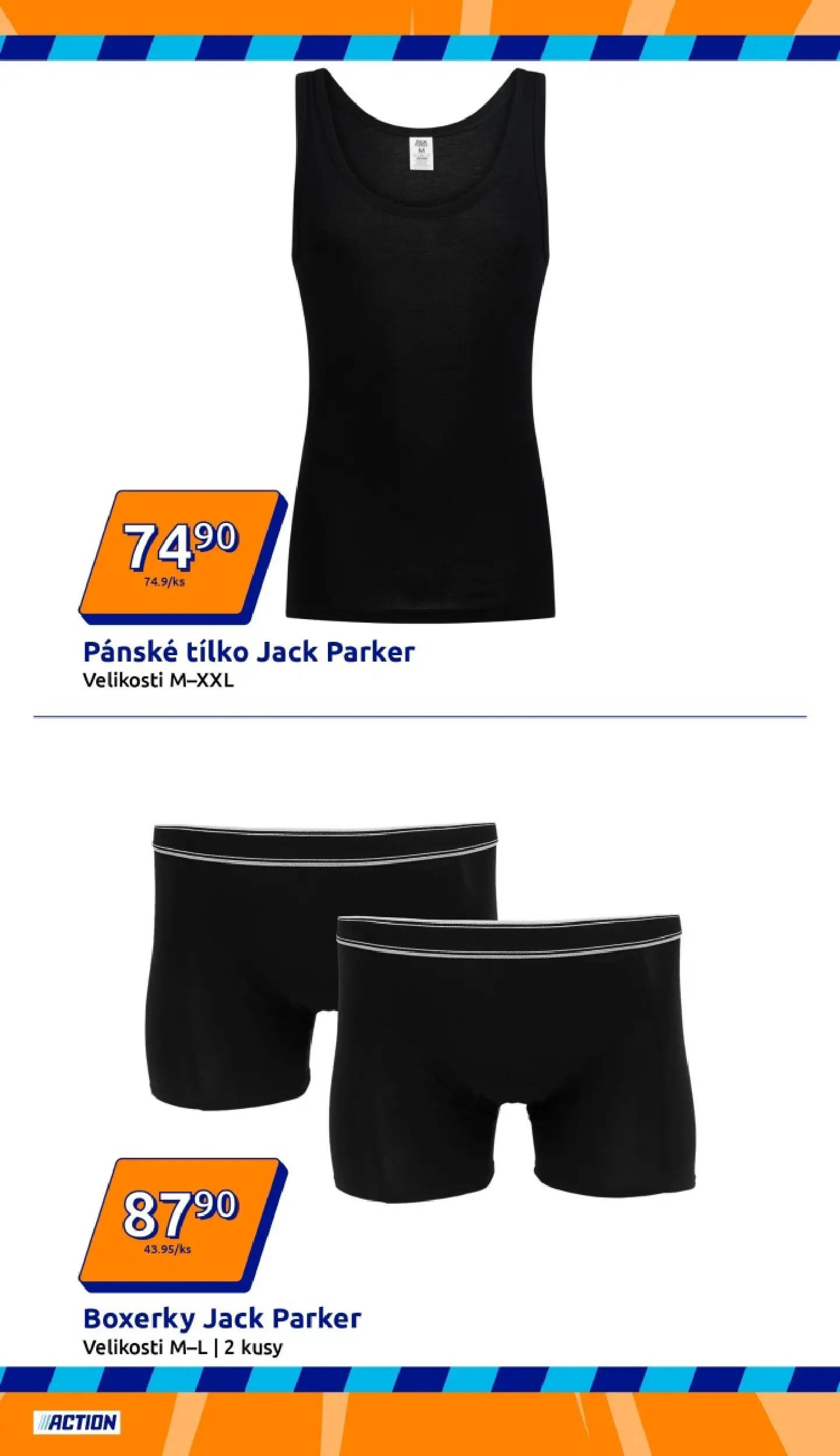 Nabídky - Action leták do 03.02.2026 od 27.01.2026 - akční nabídka | Strana: 7 | Produkty: Tílko, Boxerky