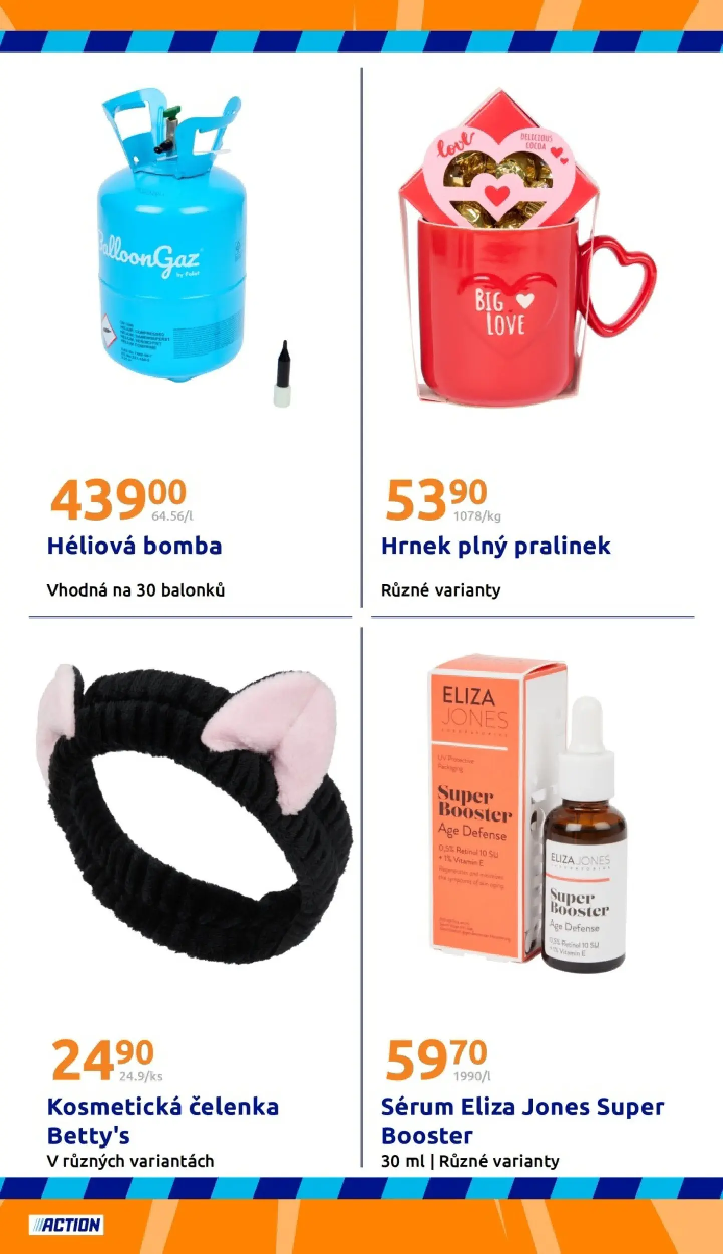 Nabídky - Action leták do 03.02.2026 od 27.01.2026 - akční nabídka | Strana: 24 | Produkty: Čelenka, Hrnek, Sérum, Kosmetická čelenka