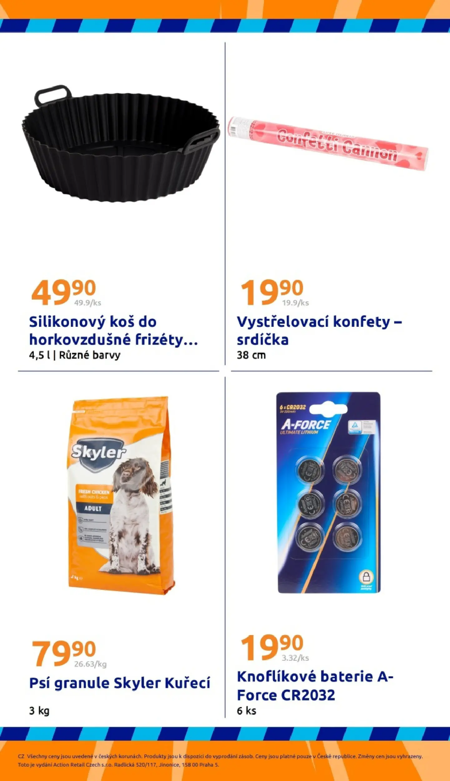 Nabídky - Action leták do 03.02.2026 od 27.01.2026 - akční nabídka | Strana: 33 | Produkty: Granule, Vystřelovací konfety, Baterie, Koš