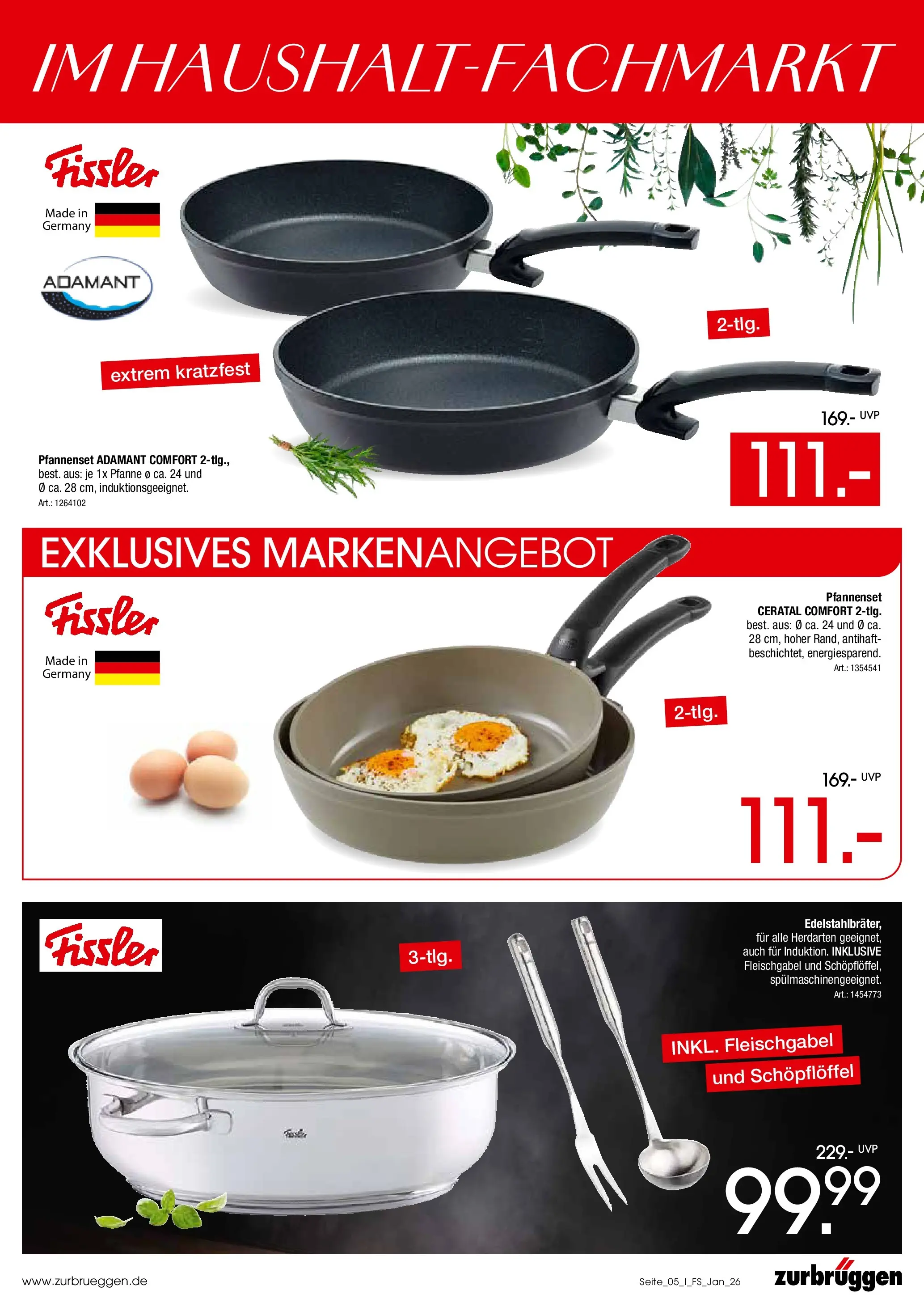 Zurbrüggen Fissler Marken-Spezial (ab 26.01.2026) zum Blättern | Seite: 5