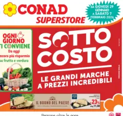 Anteprima del volantino Conad - SOTTOCOSTO valido a partire dal 29.01.2026 Anteprima del volantino Conad - SOTTOCOSTO valido a partire dal 29.01.2026