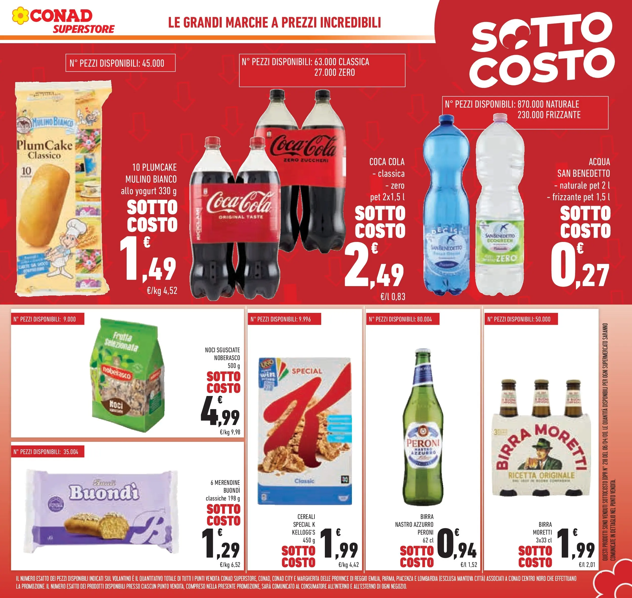 Volantino Conad dal 29/01/2026 > Anteprima | Pagina: 5 | Prodotti: Acqua, Frutta, Noci, Birra Moretti